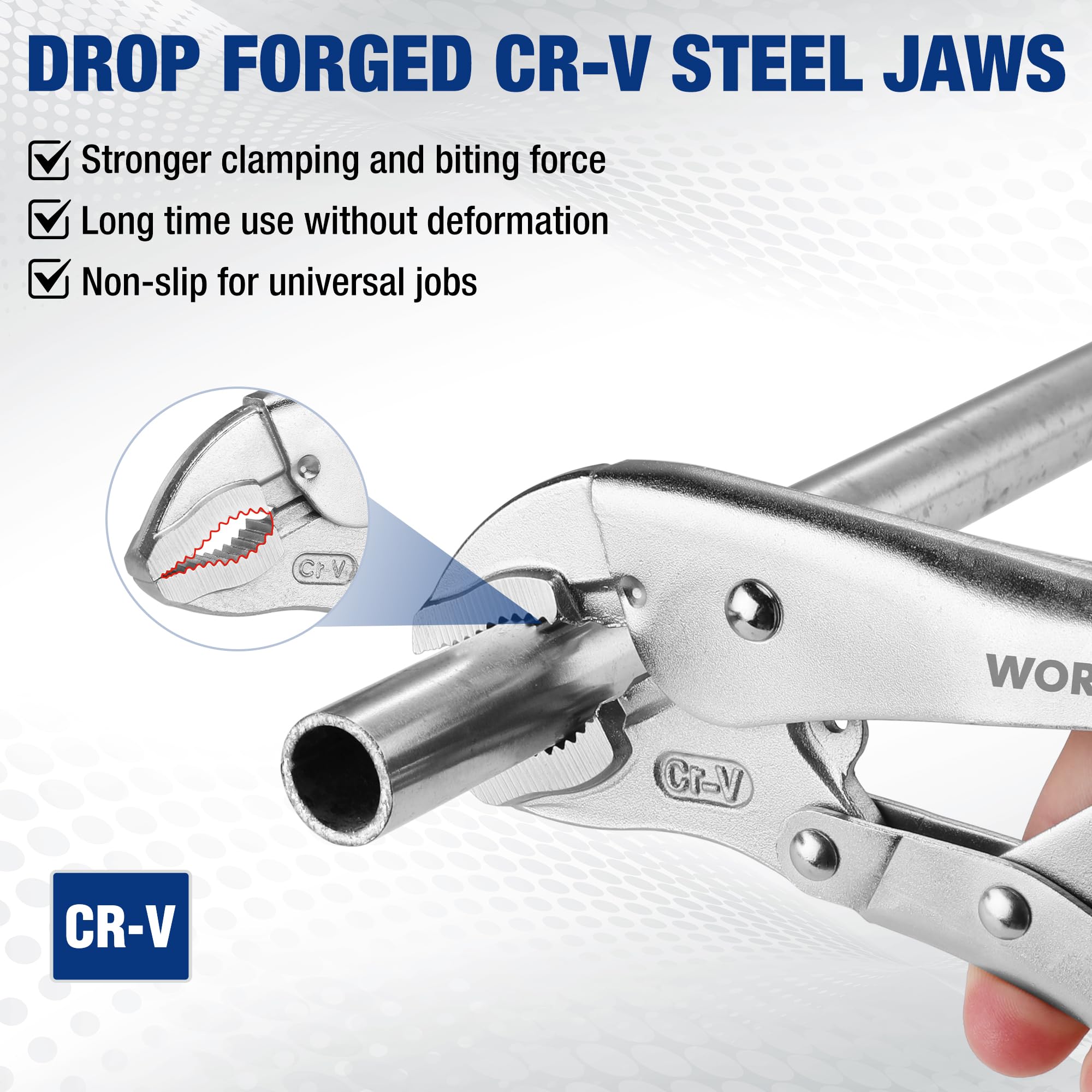 WORKPRO 5-Piece Locking Pliers Set,