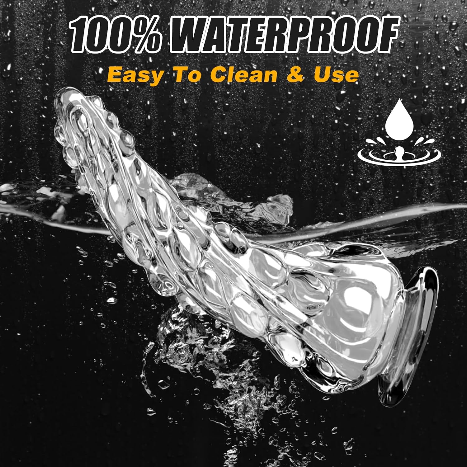 DISREQUIL Octopus Fantasy Dildo 9.06in Suction Cup Clear
