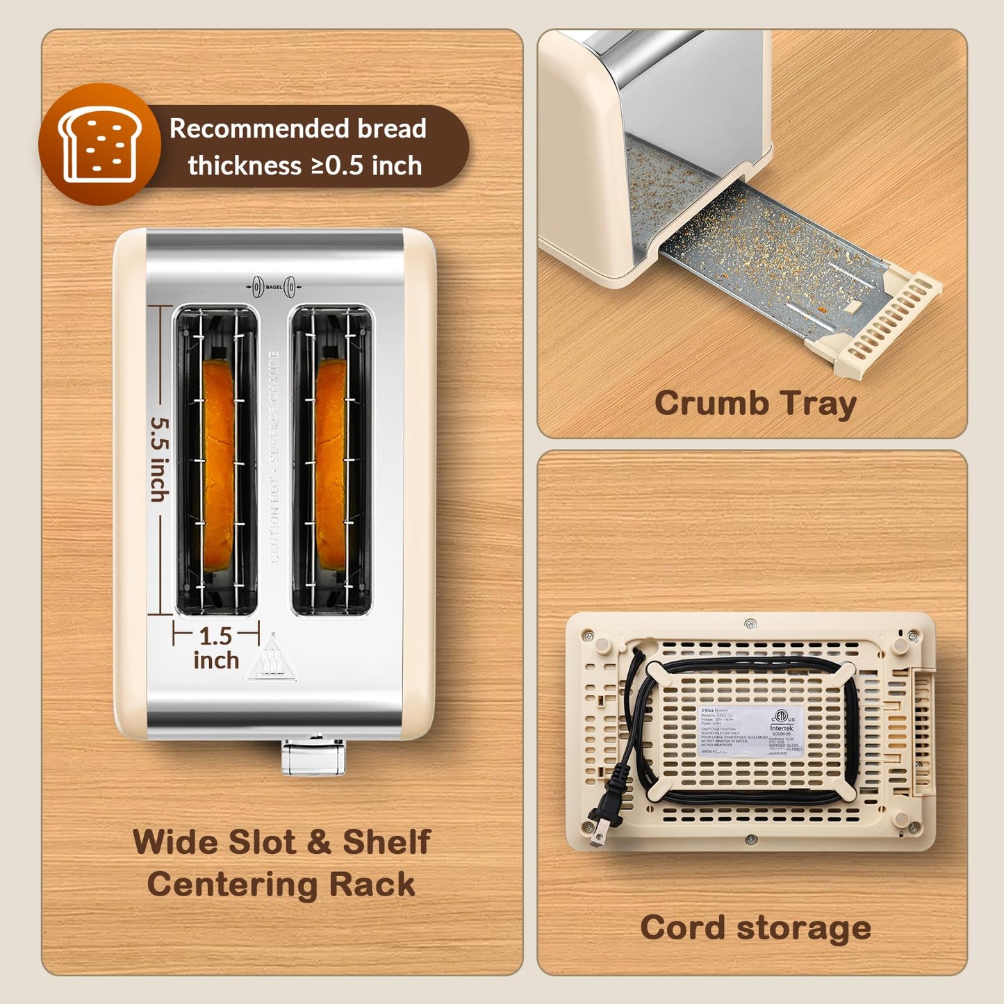Mecity 2 Slice Toaster Touch Screen