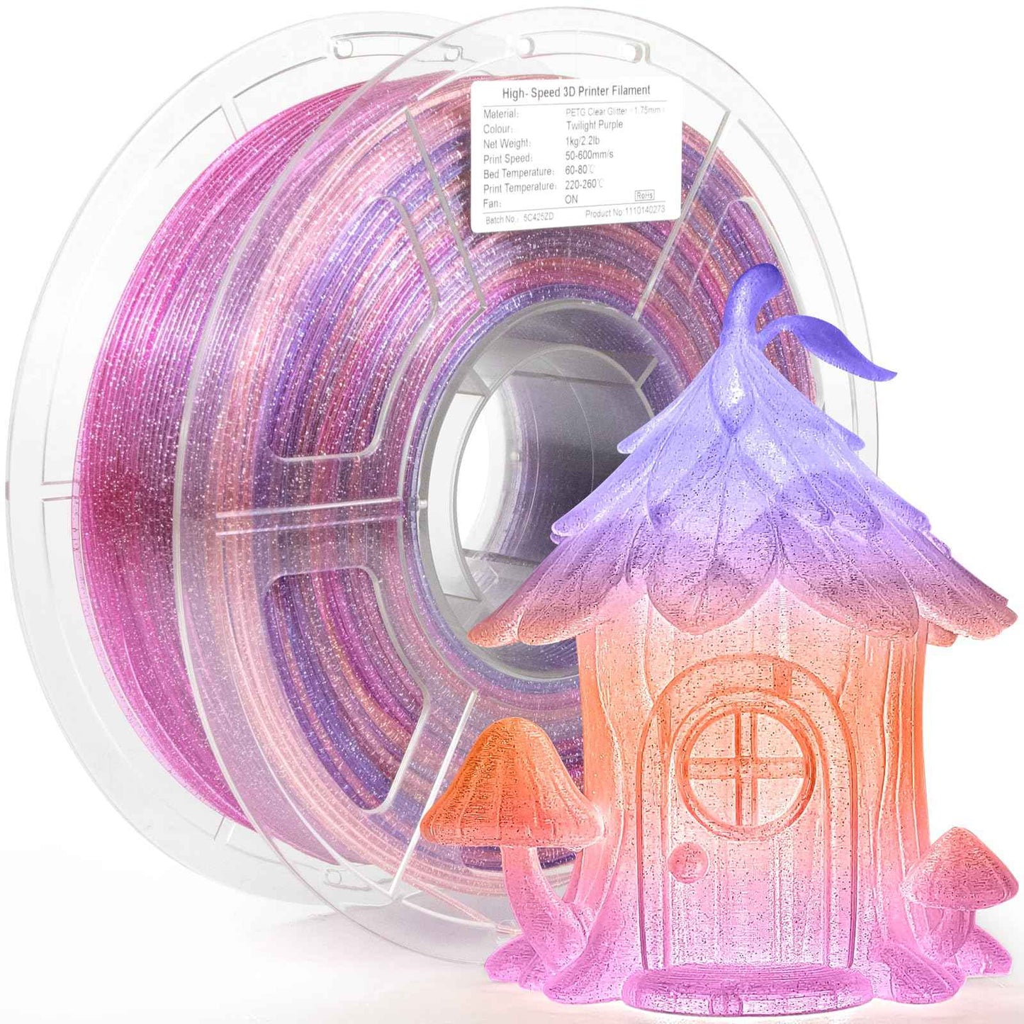 iSANMATE's 3D Printer Filament, PLA Filament 1.75 mm Dimensional Accuracy +/- 0.02 mm, 1 KG Spool