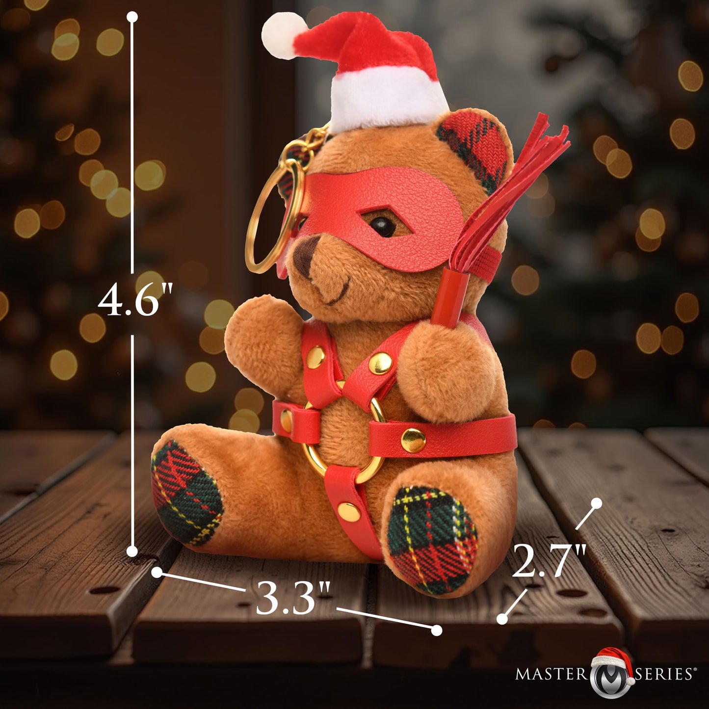 Master Series Holiday Bondage Bear Keychain