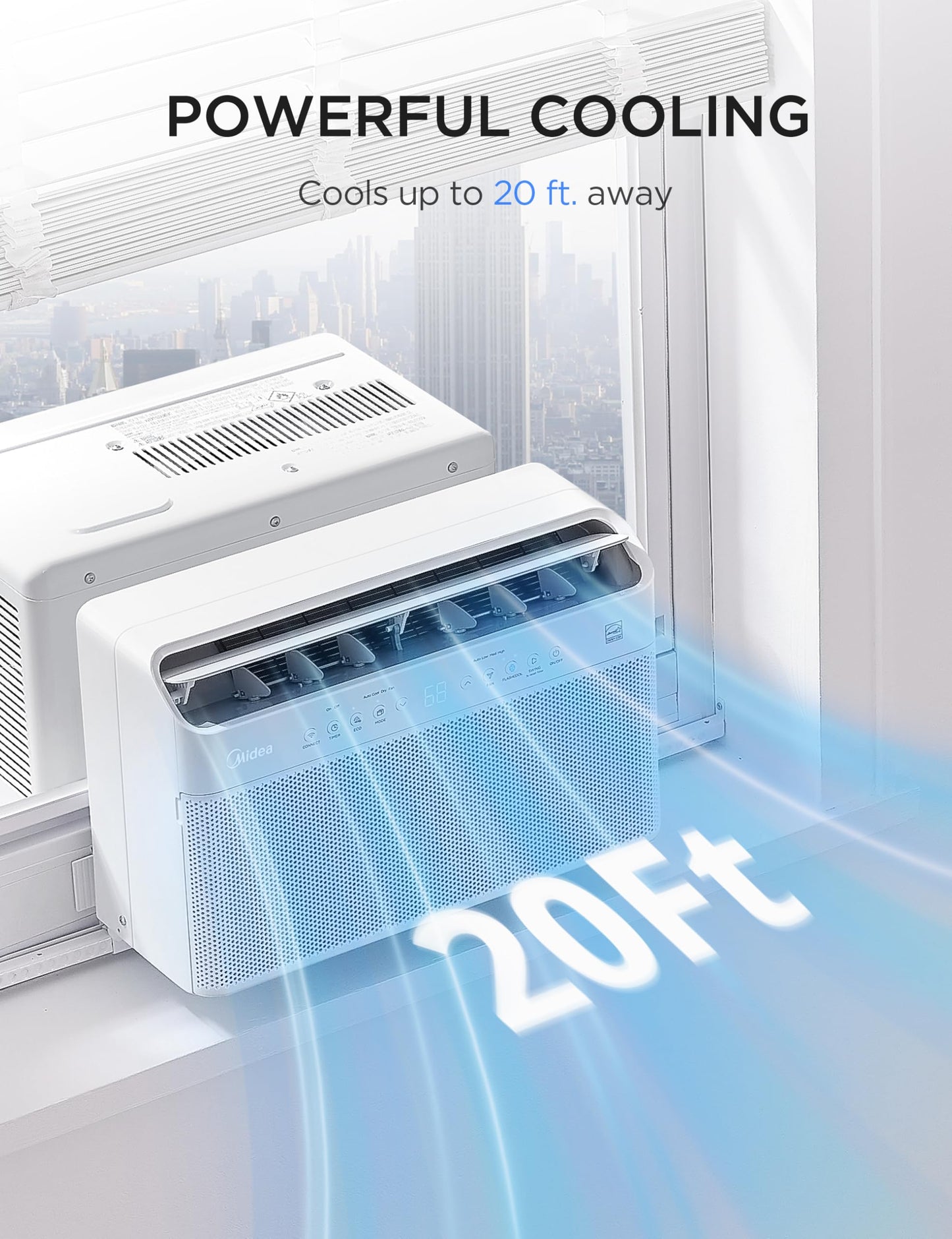 Midea U Shaped Smart Inverter Window Air Conditioner