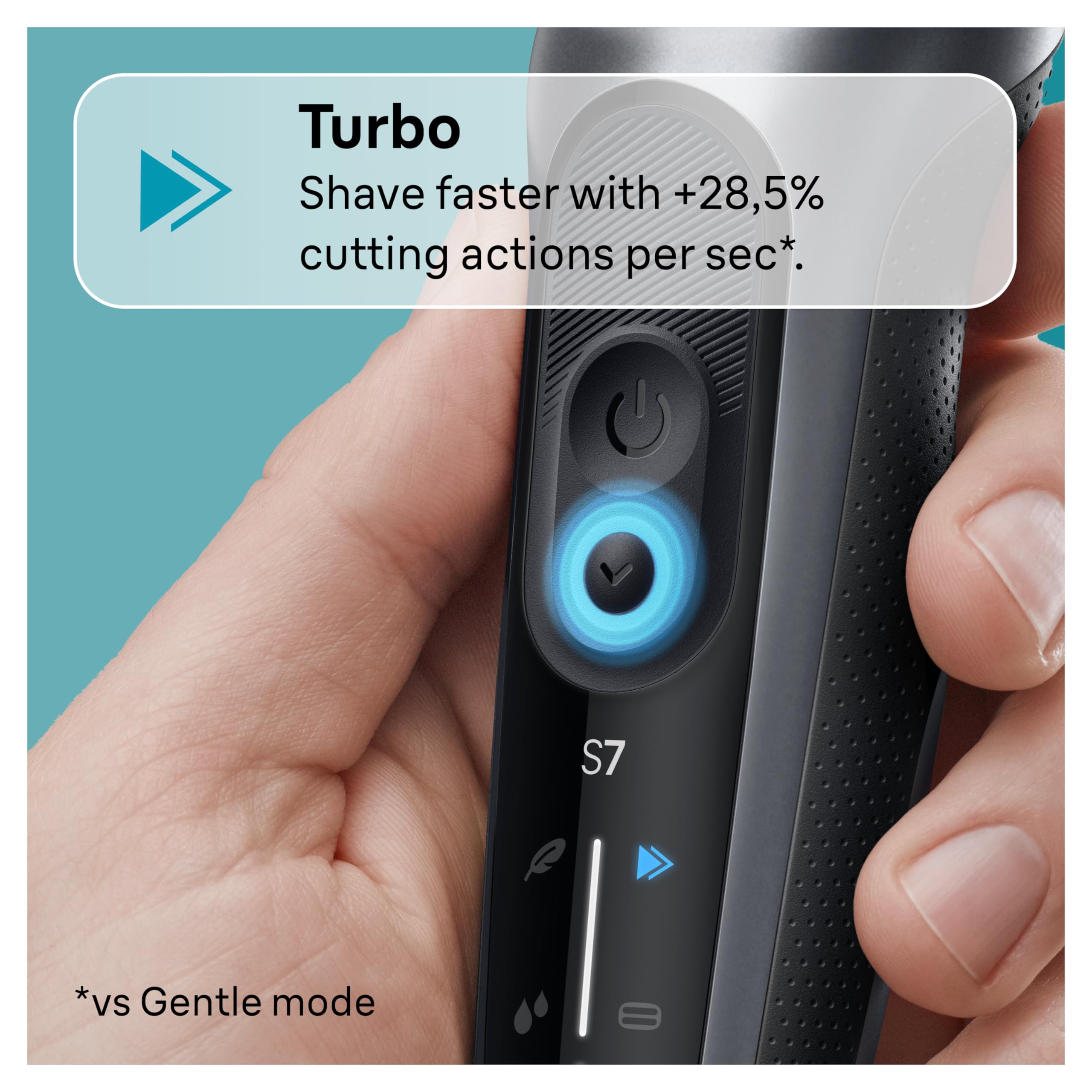 Braun Series 7 7071cc Flex Electric Razor for Men with SmartCare Center, Precision Trimmer, Wet & Dry, Rechargeable, Cordless Foil Shaver, Silver