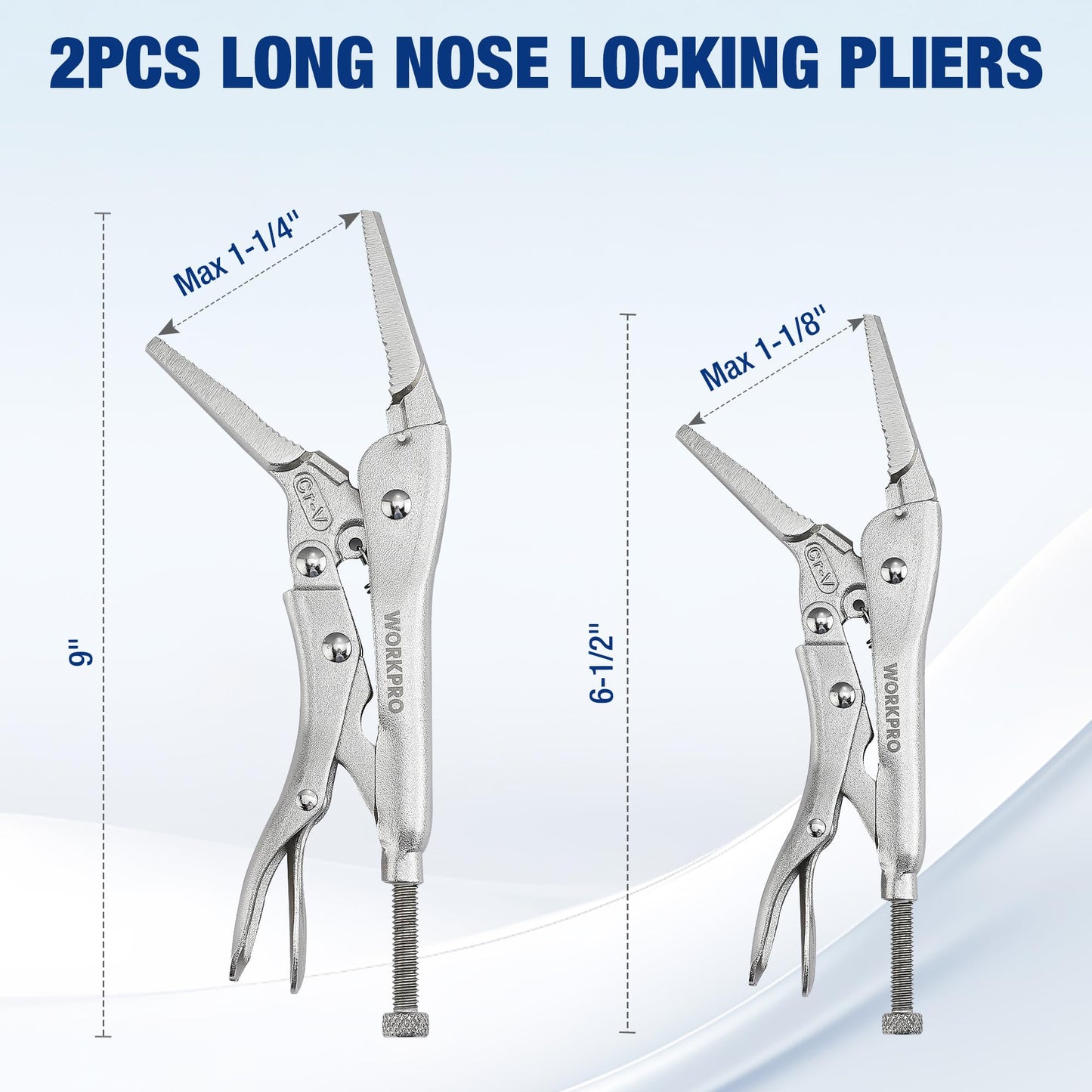 WORKPRO 5-Piece Locking Pliers Set,