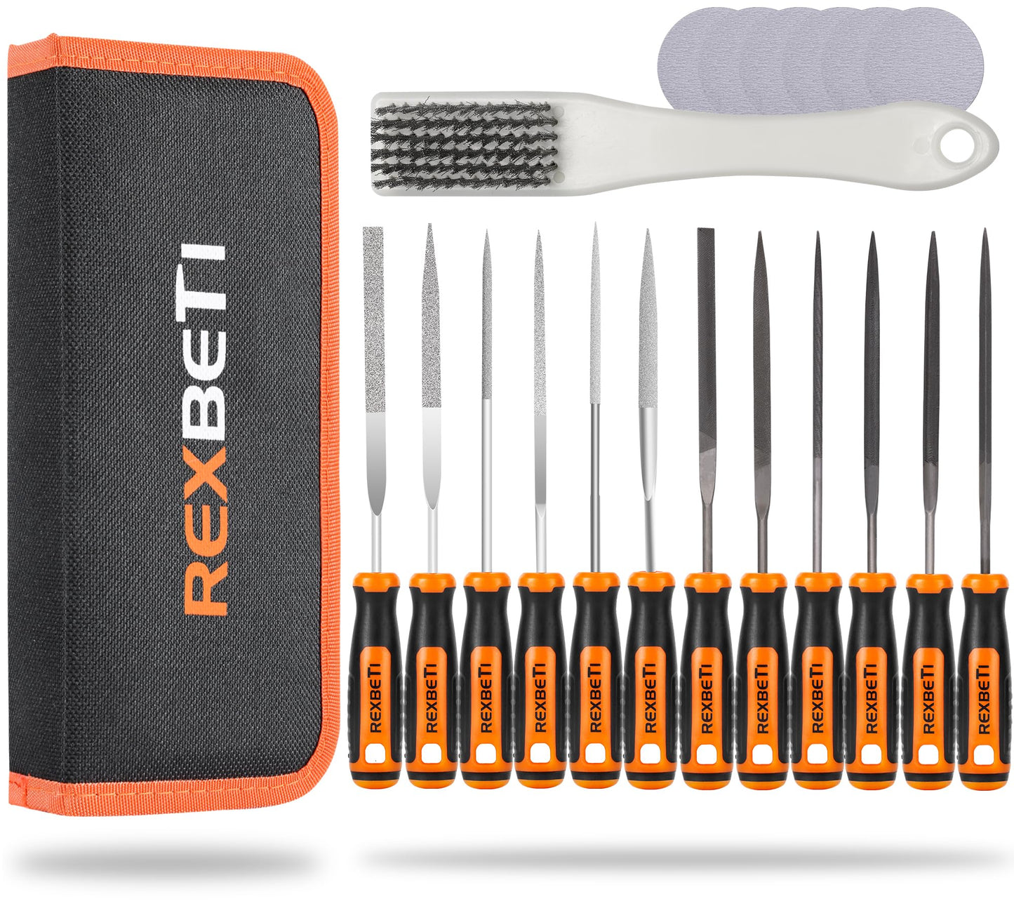 REXBETI Metal File Set, Premium Grade T12 Drop Forged Alloy Steel