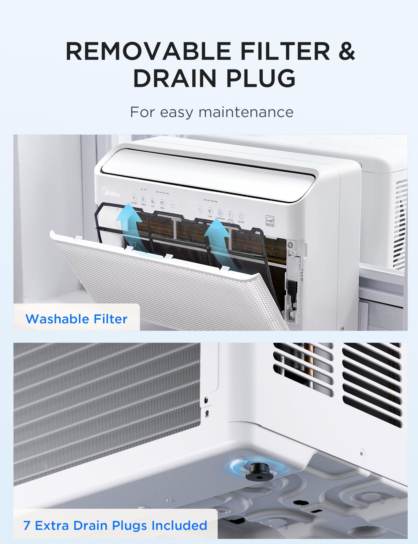 Midea U Shaped Smart Inverter Window Air Conditioner