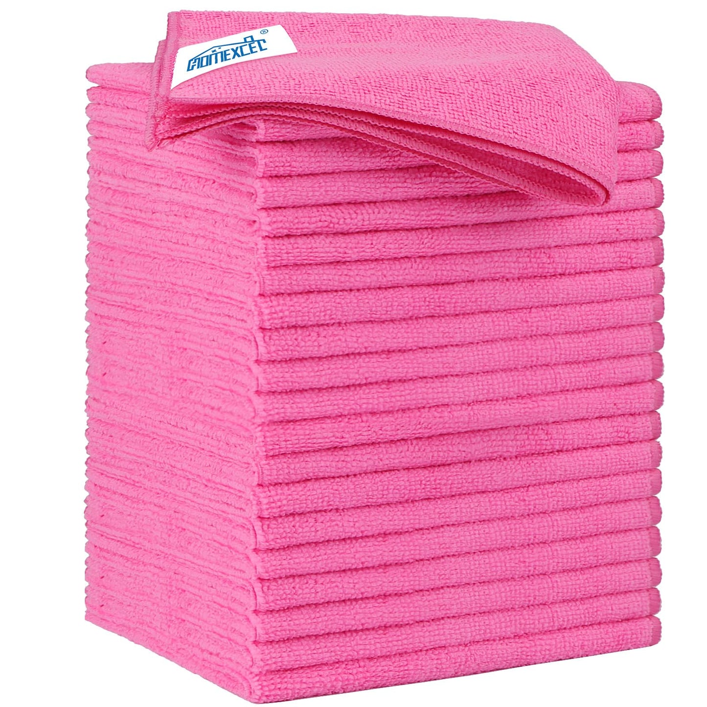 HOMEXCEL Microfiber Cleaning Cloth, Premium Microfiber Towels for Cars, Lint Free, Scratch-Free, Highly Absorbent, Reusable Cleaning Rags for Car, Household, Kitchen, Window