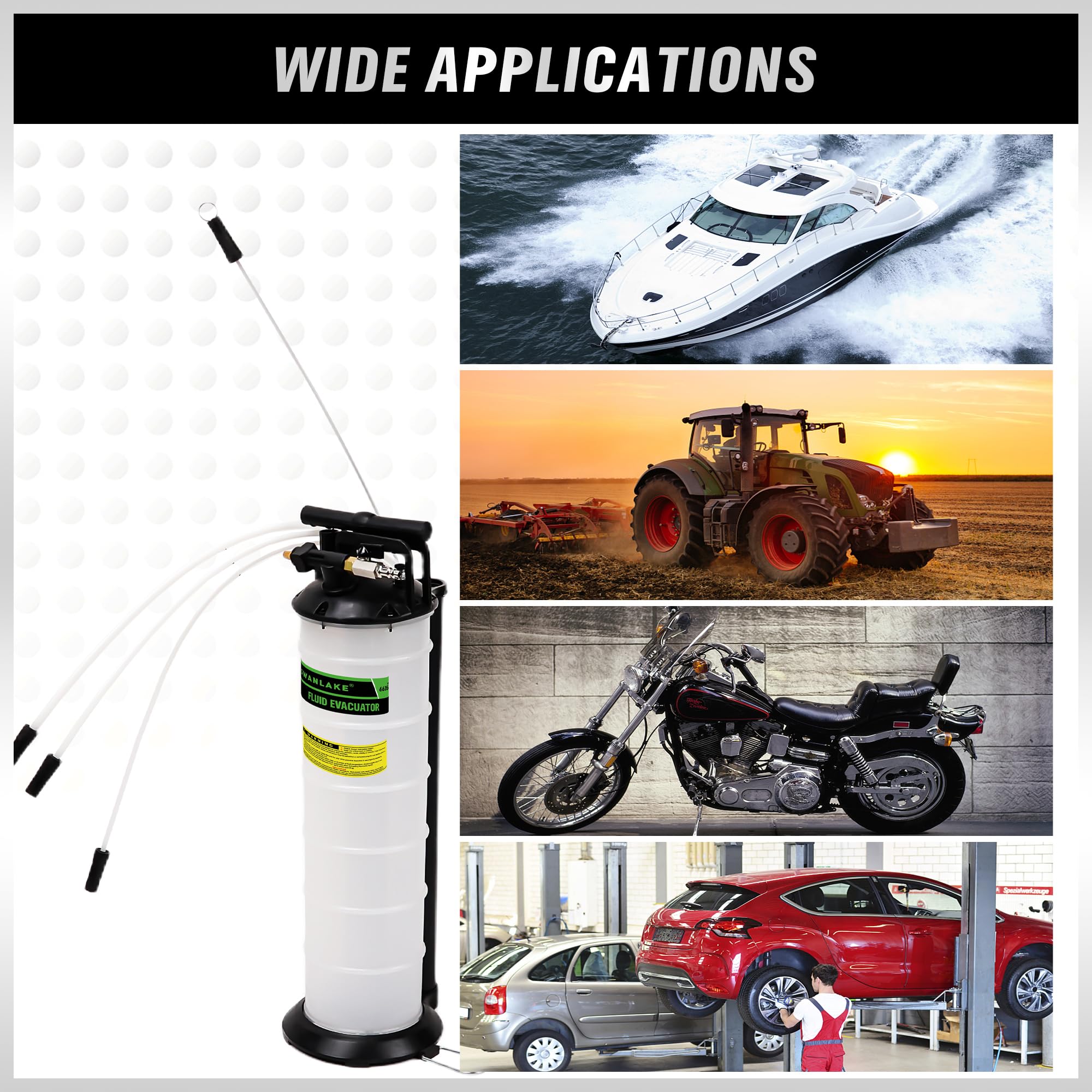 SWANLAKE GARDEN TOOLS Fluid Extractor, Extraction&Fill Pump,Fluid Syringe Pump Manual Suction Vacuum Fuel Car Transfer