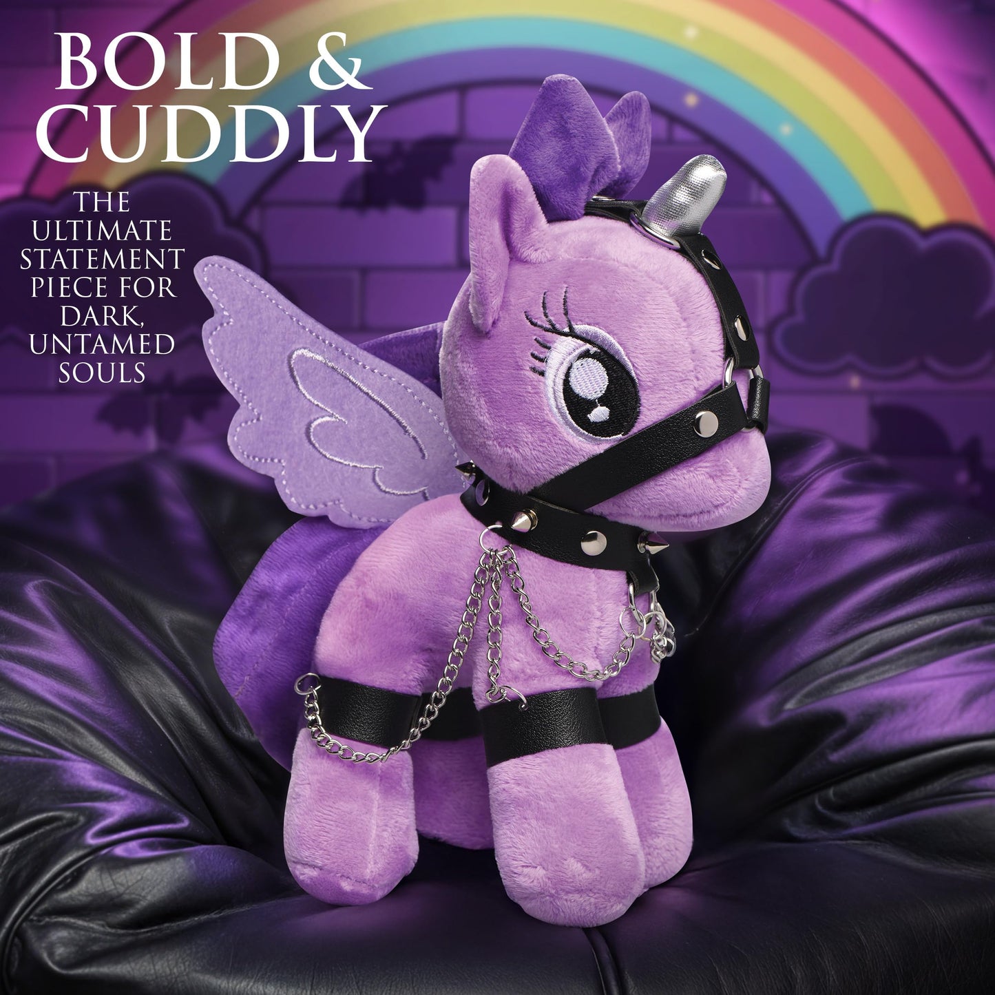 Master Series Scarlet Chainheart Bondage Pony Plush