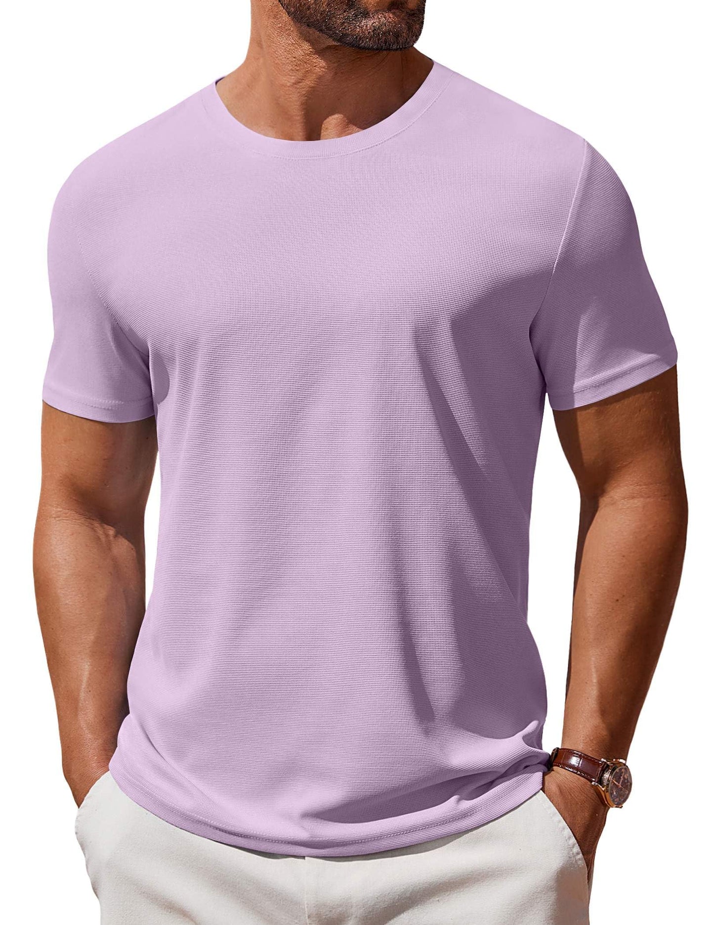 COOFANDY Men's T Shirt Short Sleeve Crew Neck T-Shirt Casual Summer Classic Basic Tee Shirts