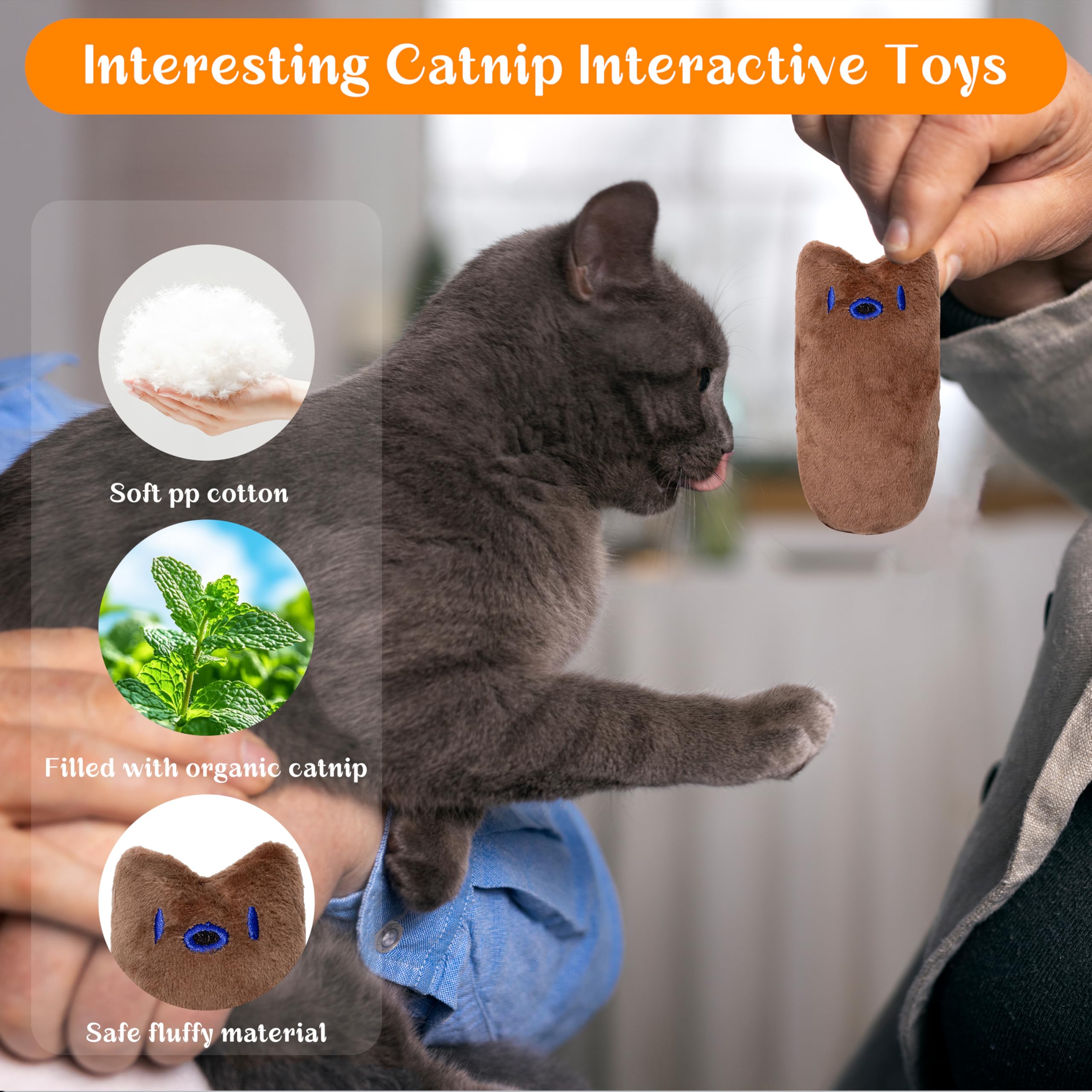 Seyezo Catnip Toys for Indoor Cats
