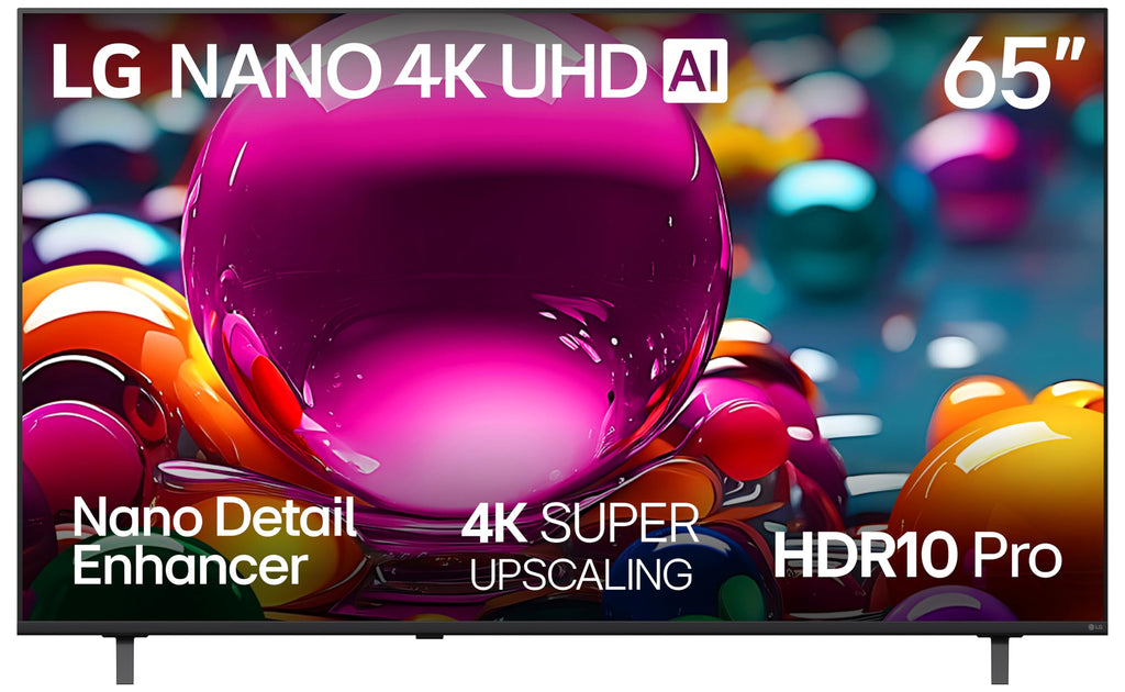 LG 65-Inch Class Nano AI 4K NU85 Series Smart TV w/AI Sound Pro, HDR10, AI 4K Super Upscaling, Filmmaker Mode, Wow Orchestra, Compatible with Alexa (65NU850BPUA, 2026)