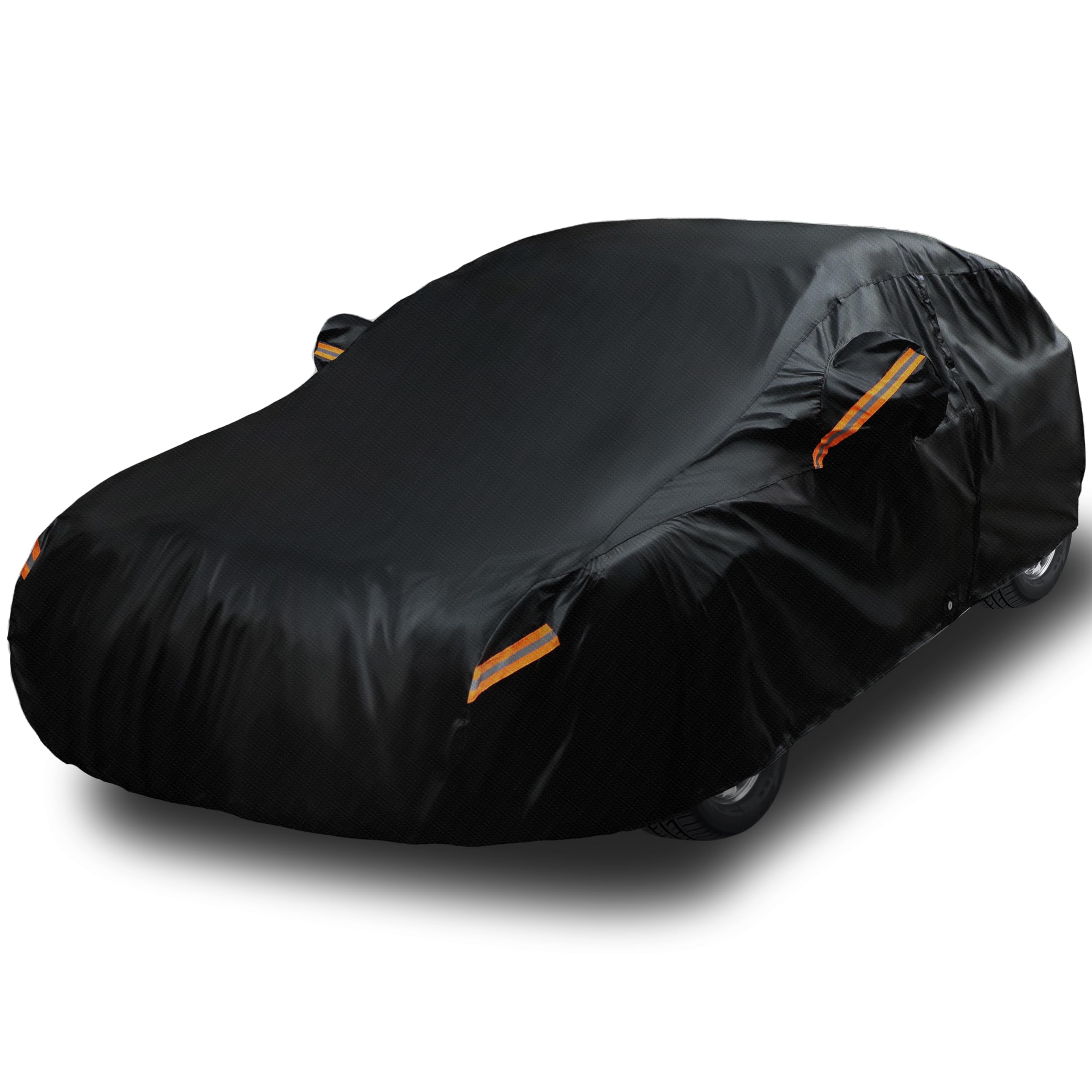 EzyShade 10-Layer Car Cover Waterproof All Weather. See Vehicle Size-Chart for Accurate Fit. Outdoor Full Exterior Covers for Automobiles Sedan Hatch. Rain Sun Snow.