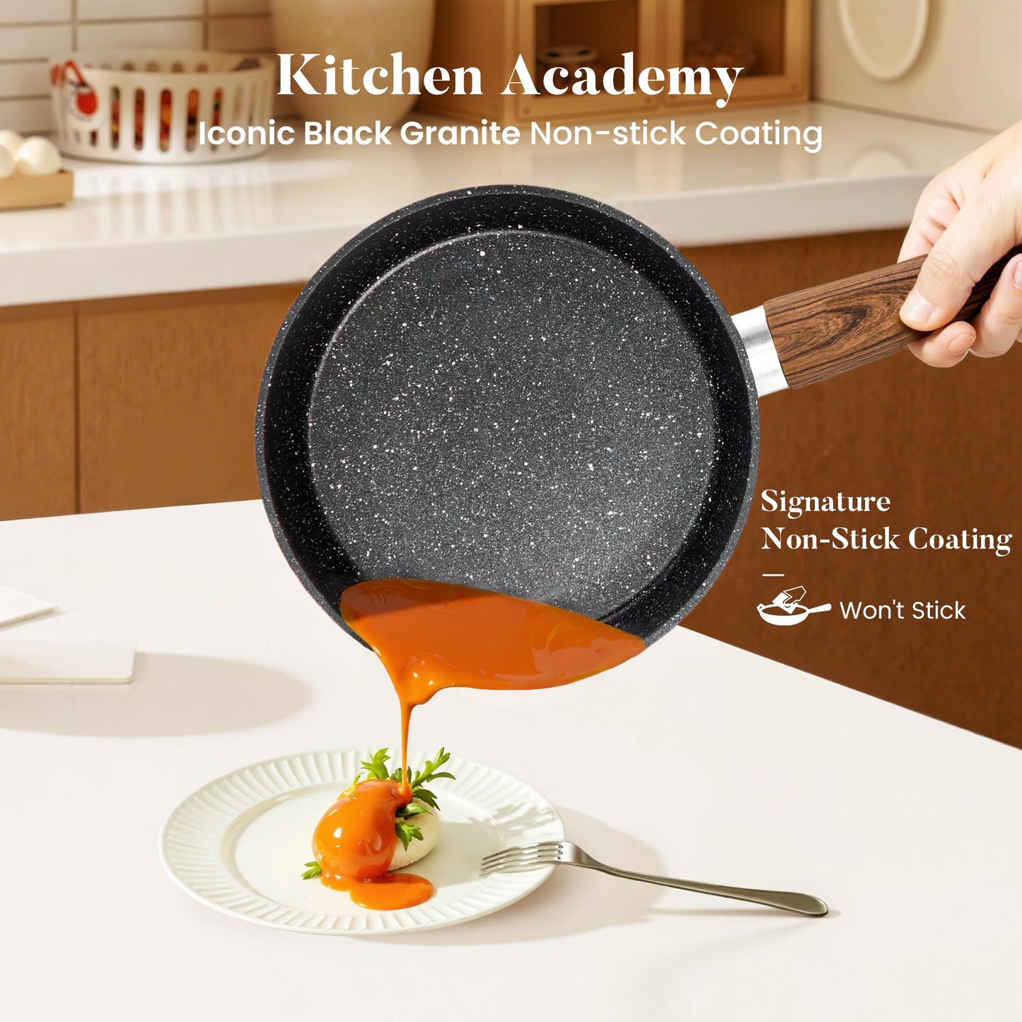 Kitchen Academy Induction Cookware Set…