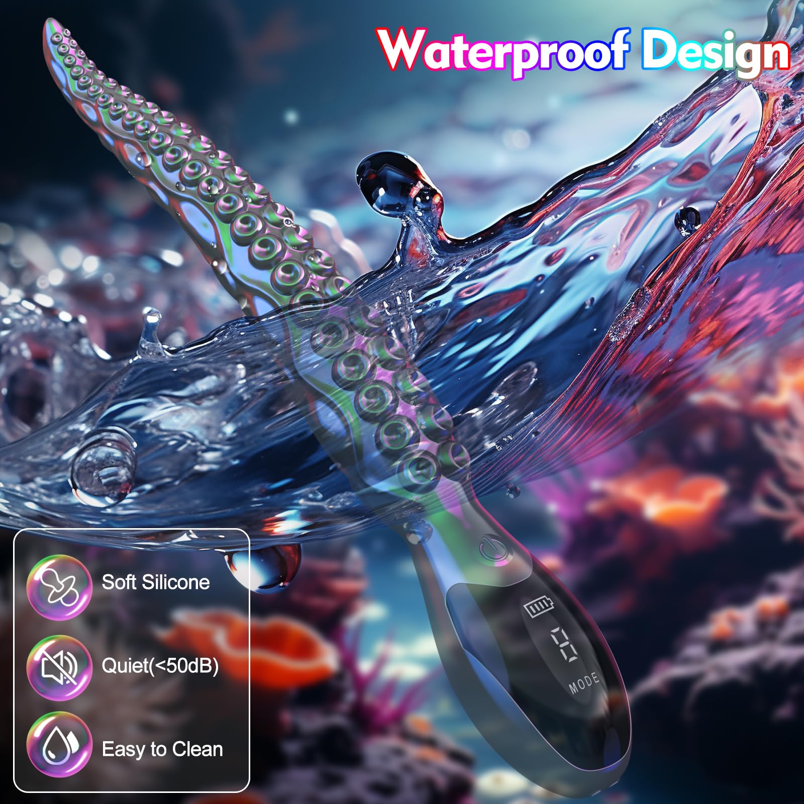 Tentacle Monster Dildo Sex Toys - 10.7" Vibrating Alien Octopus Fantasy Dildos Women Sex Toy with 9 Vibrations for G Spot Anal Clit Vagina Stimulation, APP Silicone Realistic Vibrator Adult Sex Toys