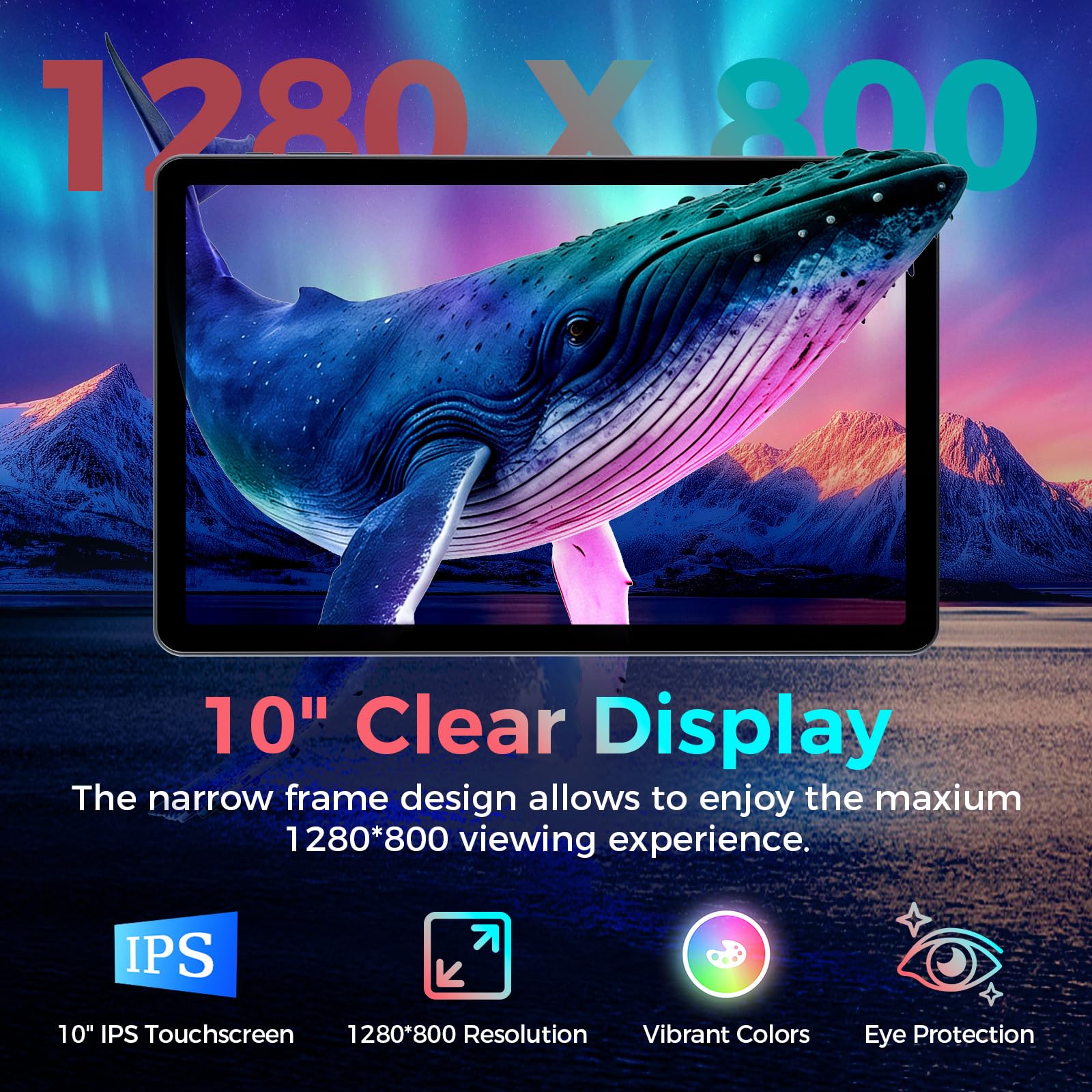 VisuPad Tablet with Keyboard, 2026 Android 15 Tablet with 26GB+256GB+2TB Expand, 10 Inch Tablet PC with 8-Core, Gemini AI, 5G WiFi, 8000mAh, BT5.0, GPS, Electronics Tablets with Case/Mouse/Stylus
