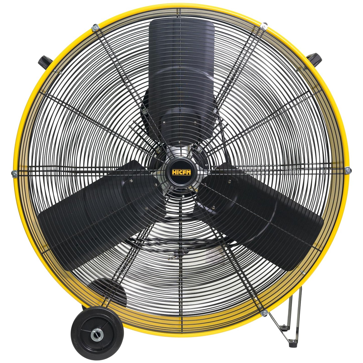 HiCFM Industrial Drum Fan High Velocity Heavy Duty Metal Air Circulator for Basement Warehouse Factory workshops Patios