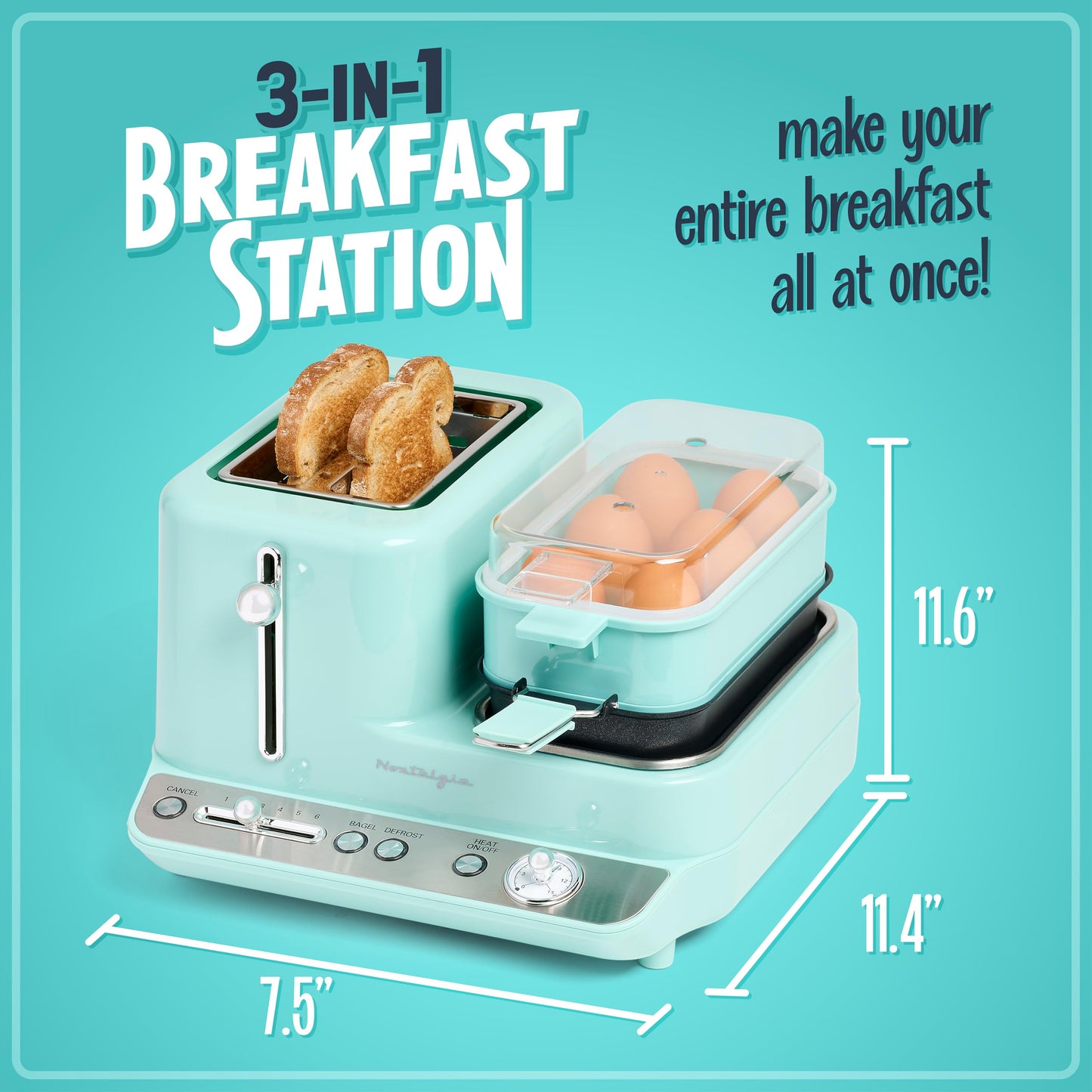 Nostalgia 3-in-1 Breakfast Station