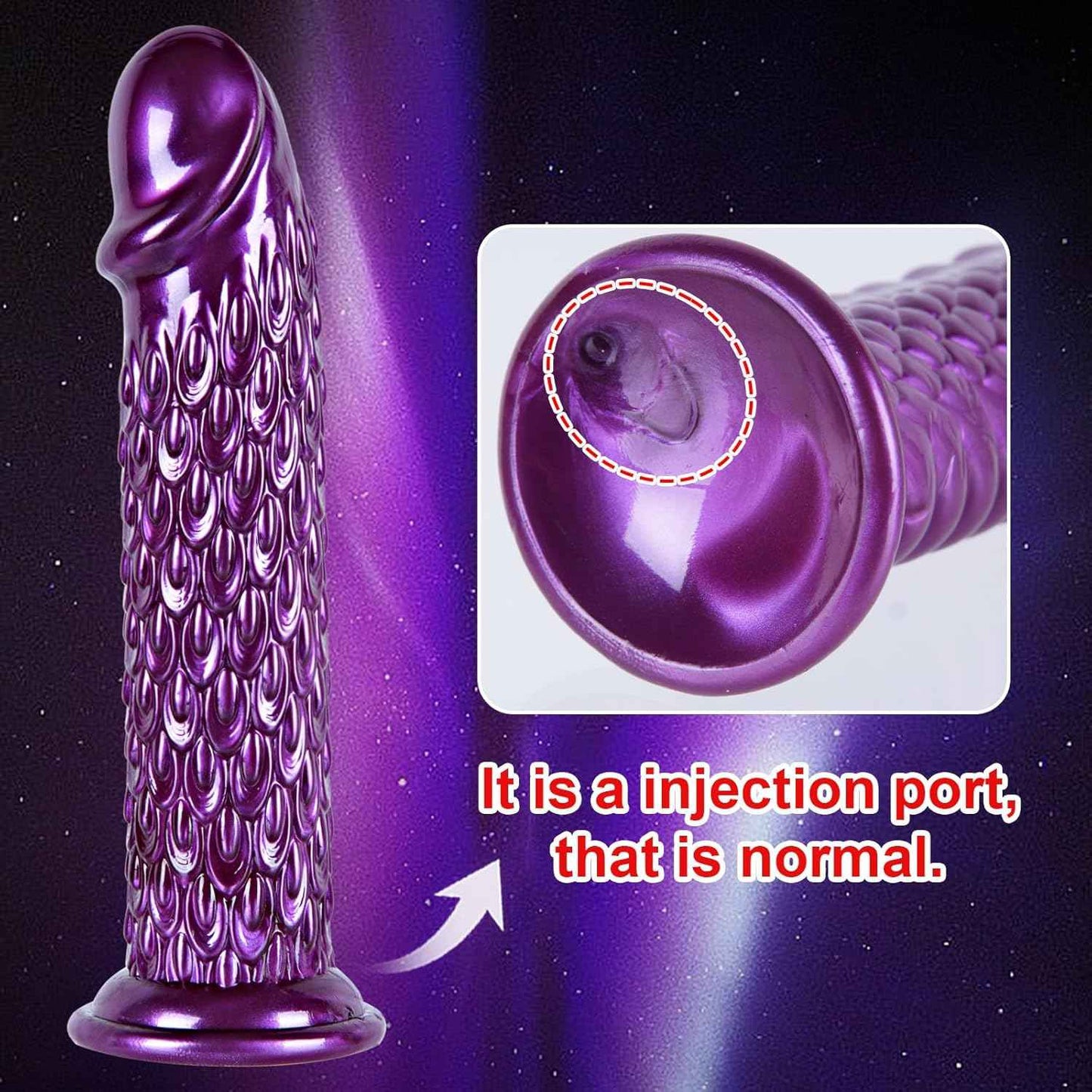 Umania 2-Pack Realistic Dragon Dildo Set 7.5in Purple