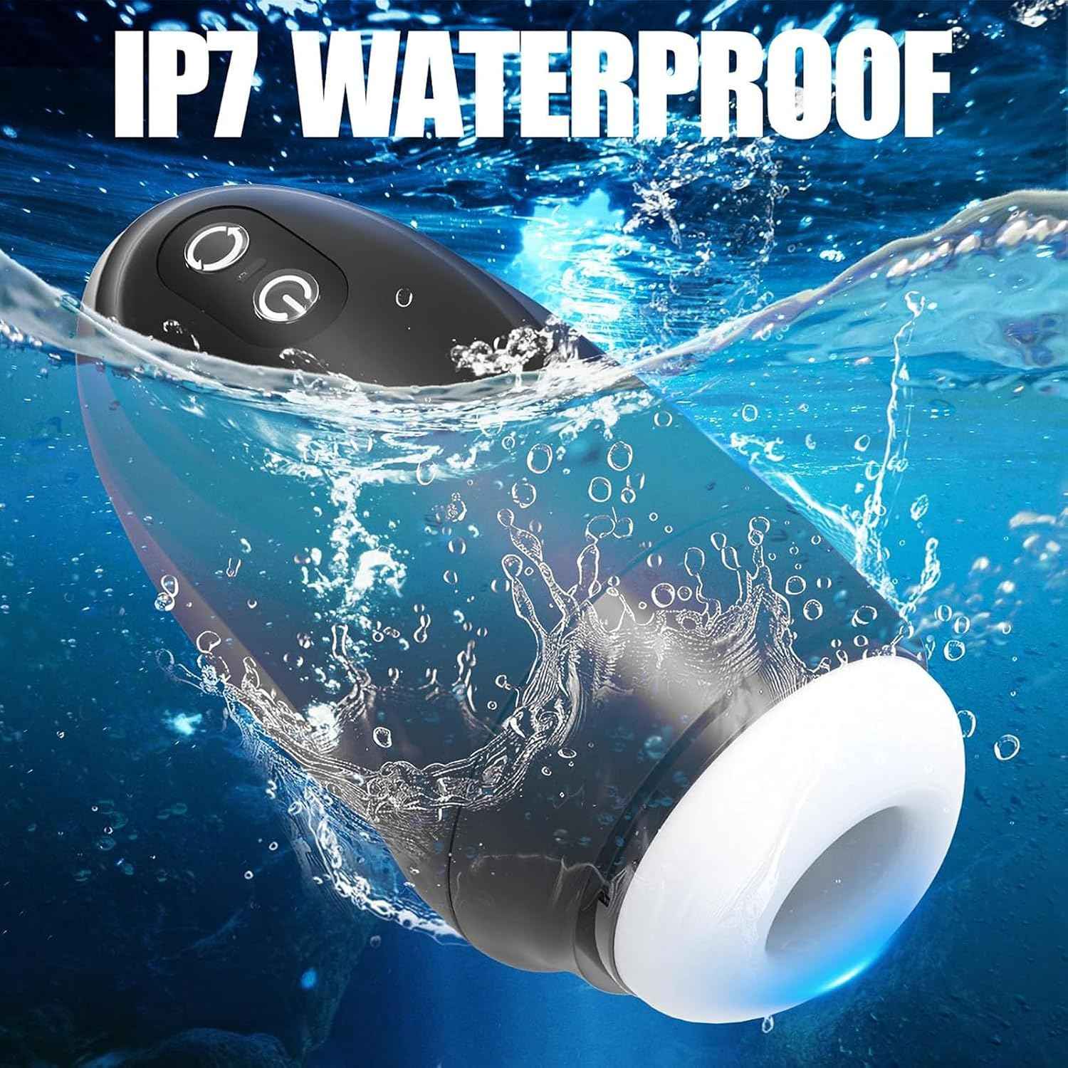 Automatic Male Masturbator Sex Toys for Men Upgraded 9 Vibration & 9 Suction Hands Free Pocket Pussy Stroker with Skin Friendly Materials Mens Adult Male Sex Toys for Men Machine Black