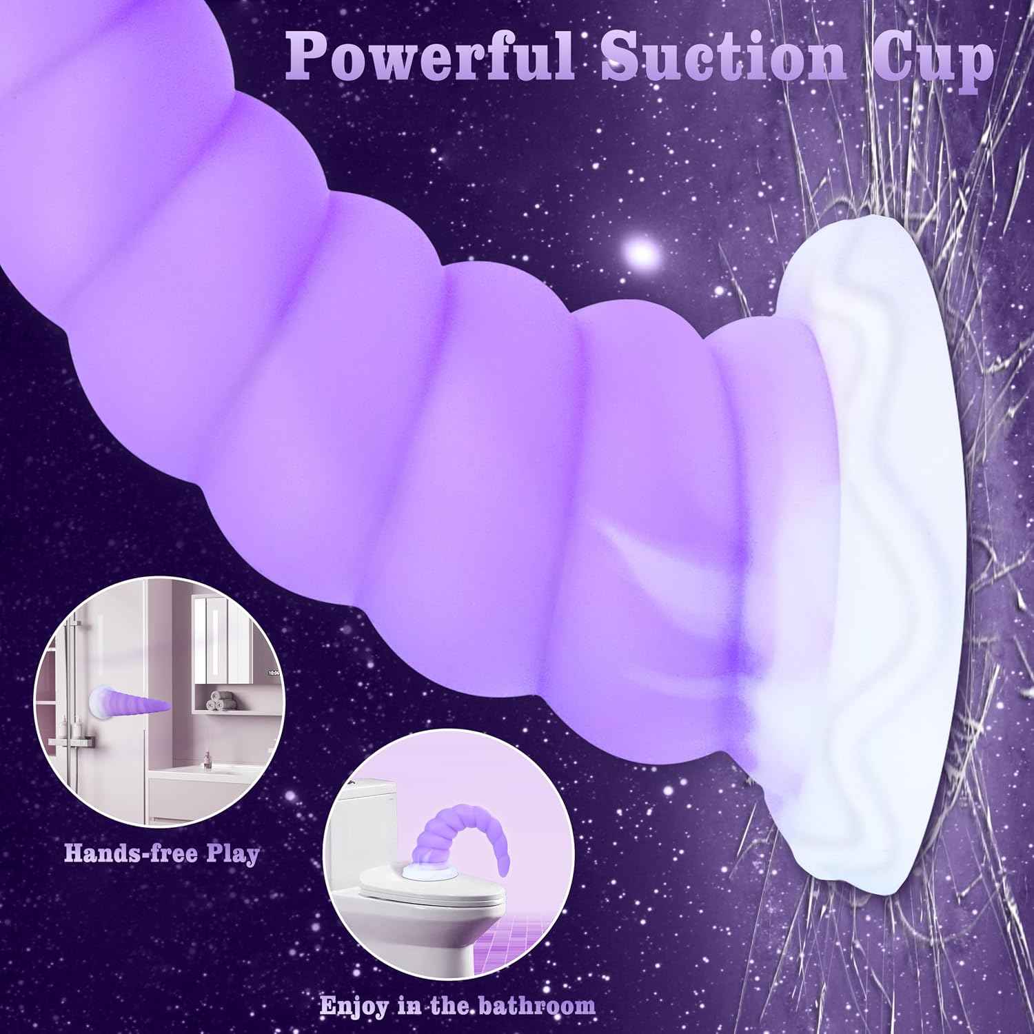 7.68in Silicone Anal Stretcher Spiral Butt Plug, Soft Trainer Dildo with Strong Suction Cup for Hands-Free Play, Adult Sex Toys Woman Men Sex Gifts for Beginners Couples, Anus Dilator Masturbator