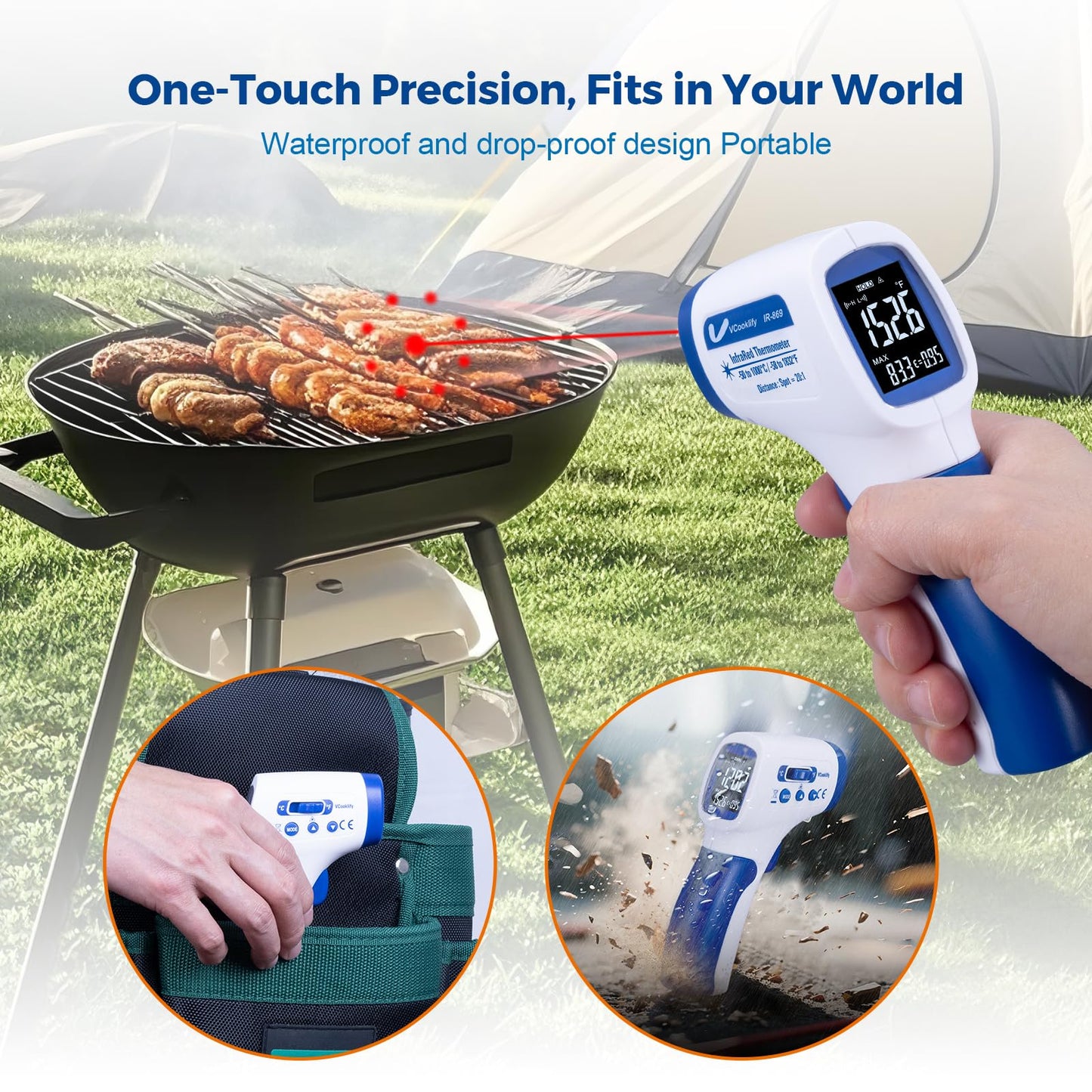VCooklify Professional Automotive Infrared Thermometer Gun