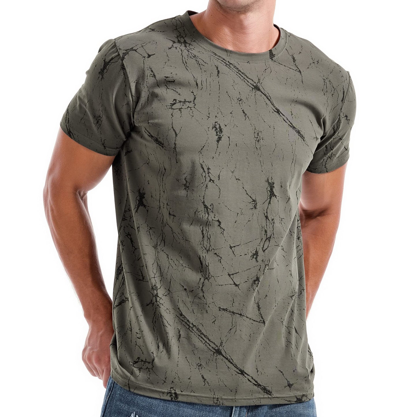 KLIEGOU Mens Hipster Hiphop Tees - Fashion Print T-Shirts