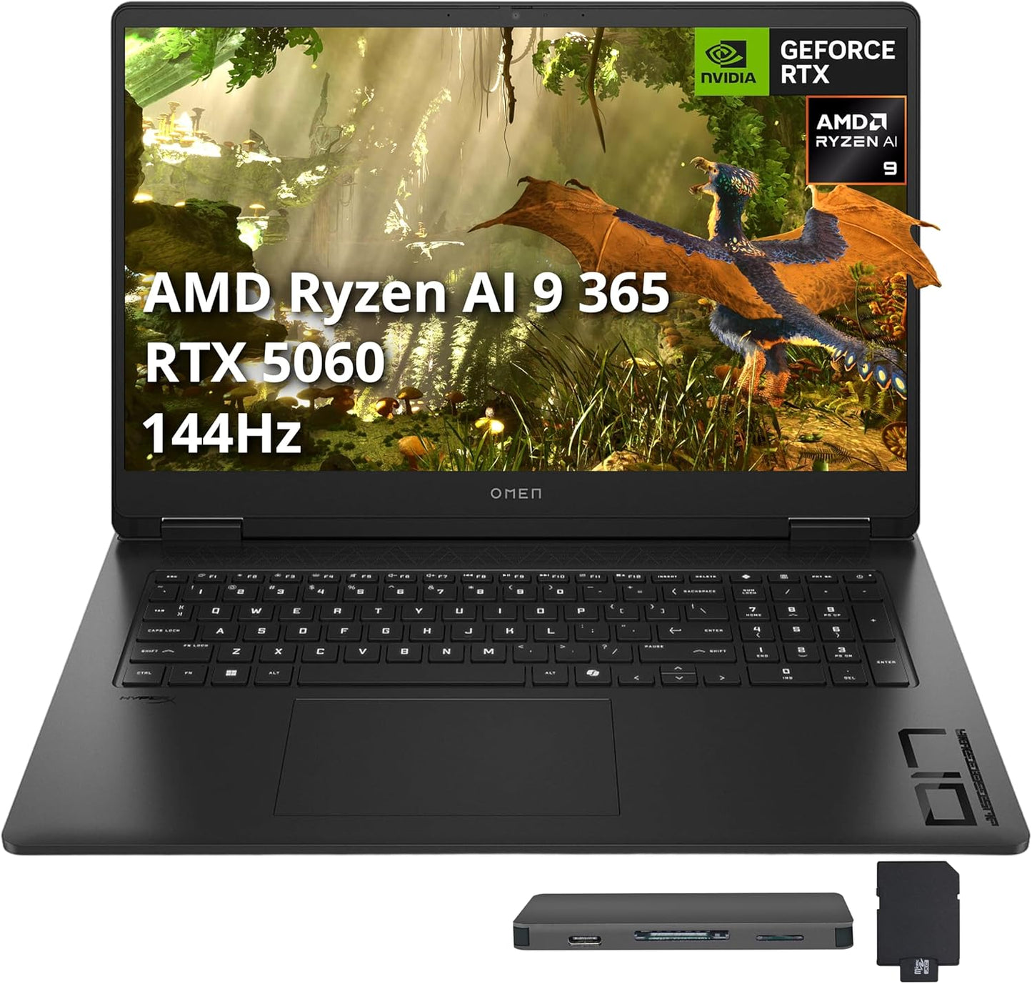HP Omen 17 Gaming AI Laptop AMD Ryzen AI 9 365 RTX 5060