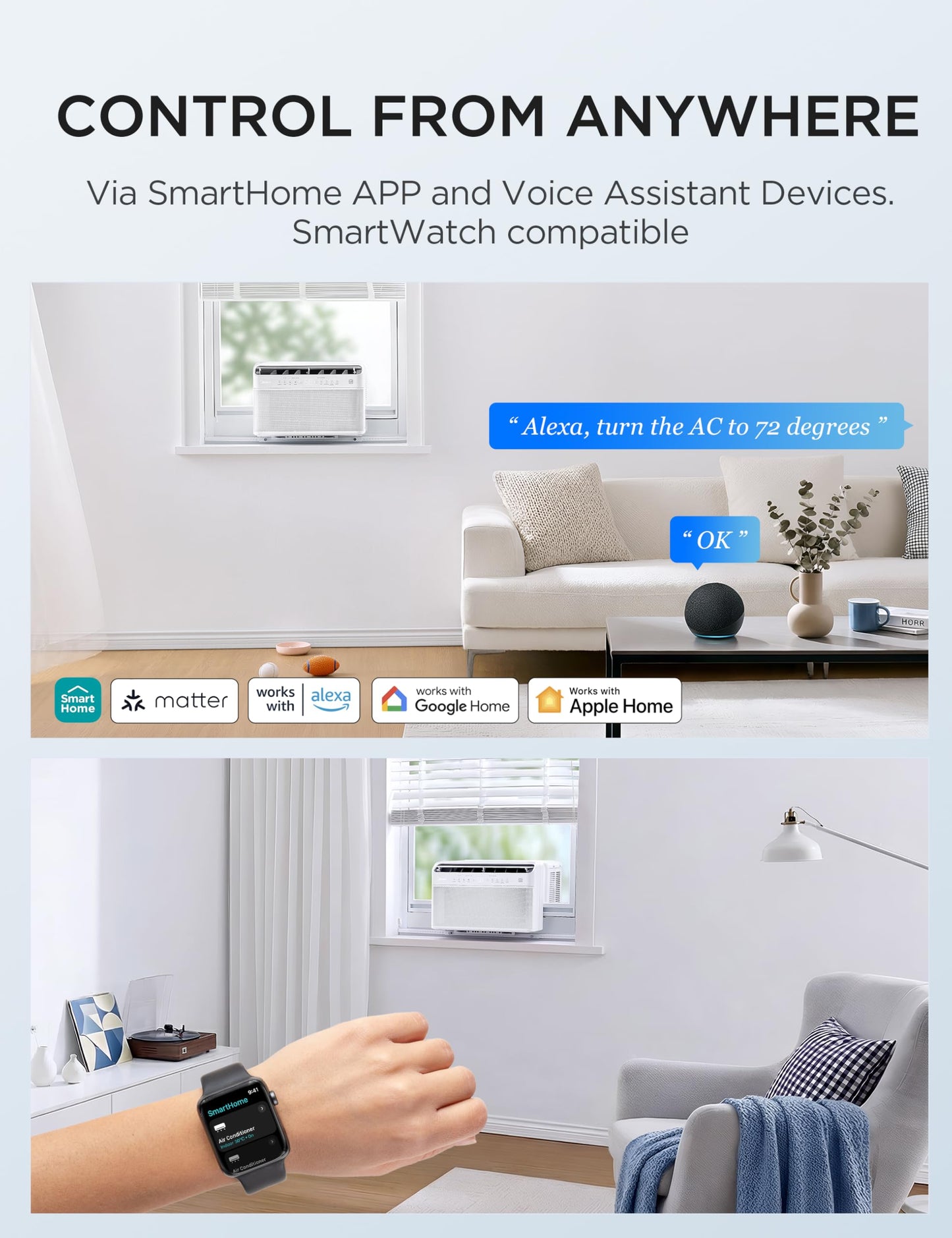 Midea U Shaped Smart Inverter Window Air Conditioner
