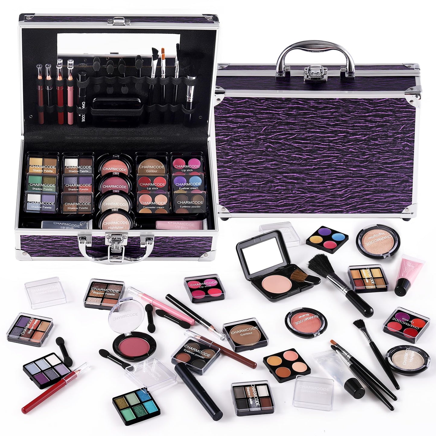 Complete Beauty Train Case with Makeup Kit