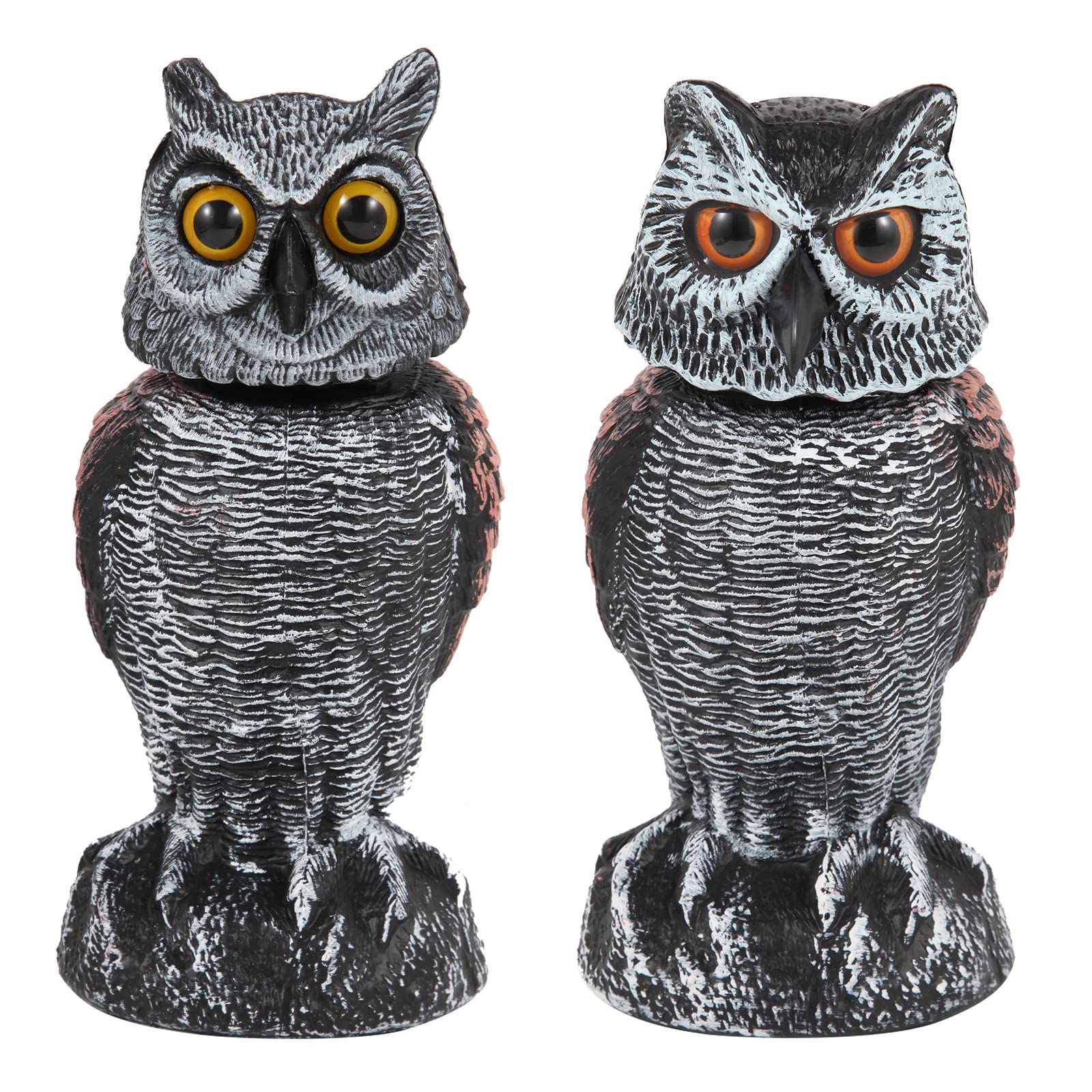 Hedoc Fake Owl Decoys to Scare Birds Away from Gardens and Patios