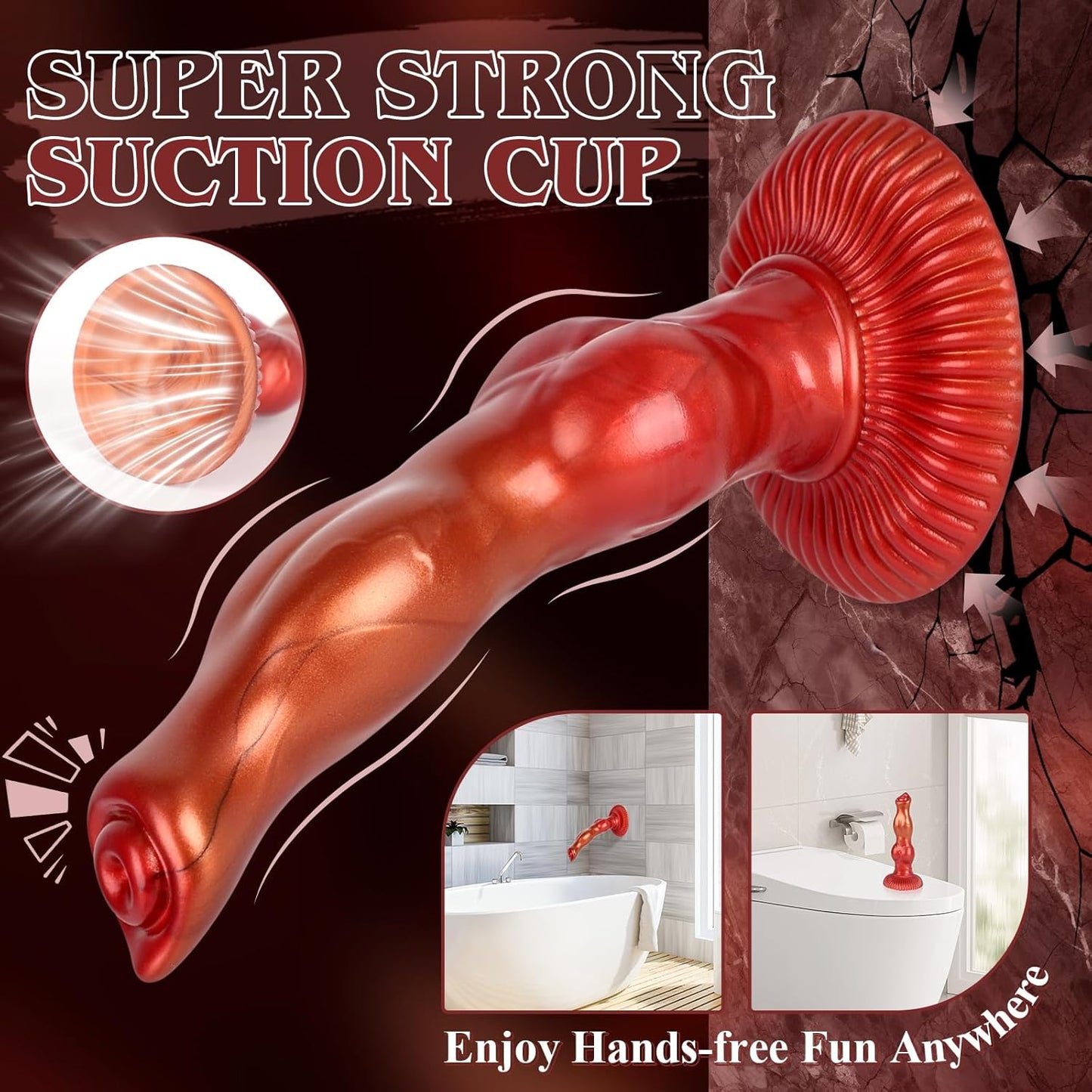 6 Inch Dog Knot Dildo for Beginner, Small Knotted Wolf Dildo, Thin Animal Silicone Realistic Dildos for Women Men Gay, Slim Mini Soft Canine Penis qith Suction Cup, Skinny Adult Monster Anal Sex Toys