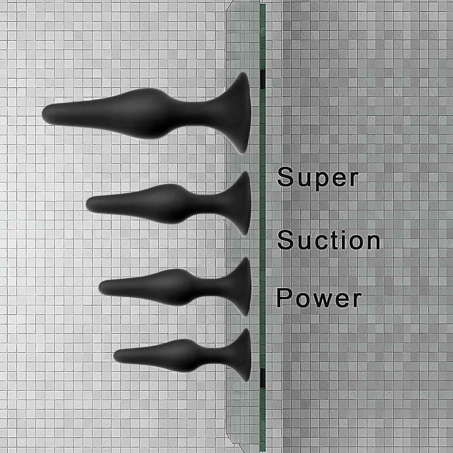 Butt Plug Anal Plug Sex Toys, HISIONLEE 5PCS Sex Anal Toys Silicone Anal Butt Plugs Training Kit with Enema Adult Sex Toys & Games for Women Male and Beginners (Black)