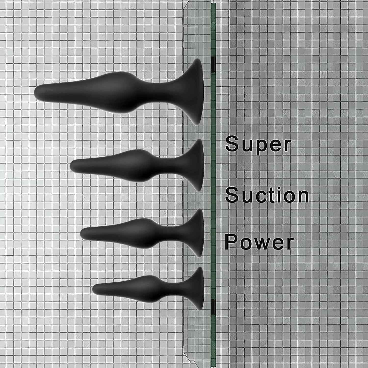 Butt Plug Anal Plug Sex Toys, HISIONLEE 5PCS Sex Anal Toys Silicone Anal Butt Plugs Training Kit with Enema Adult Sex Toys & Games for Women Male and Beginners (Black)