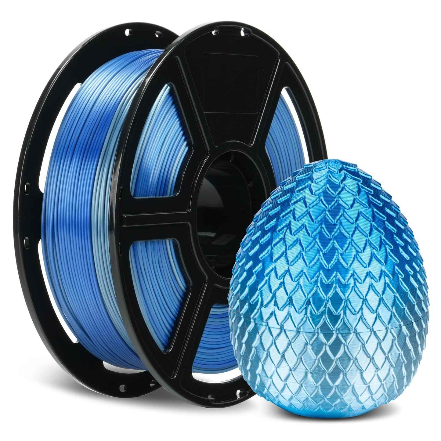FLASHFORGE Silk PLA Filament 1.75mm, 3D Printer Filament 1kg (2.2lbs) Spool, Smooth and Silky Texture 3D Printing Filament, Dimensional Accuracy +/- 0.02mm