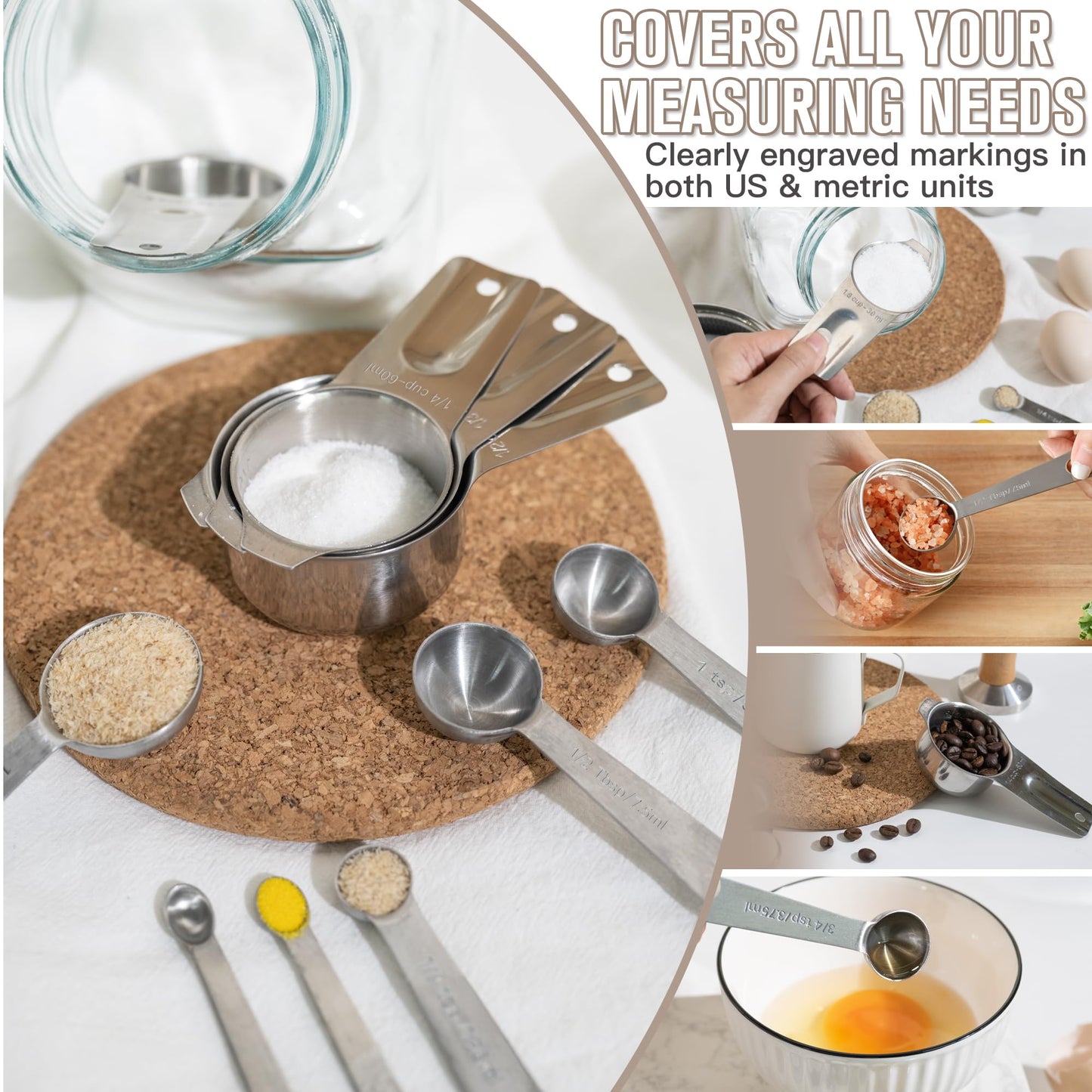 YUNNKEEY Mixing Bowls with Lids Set