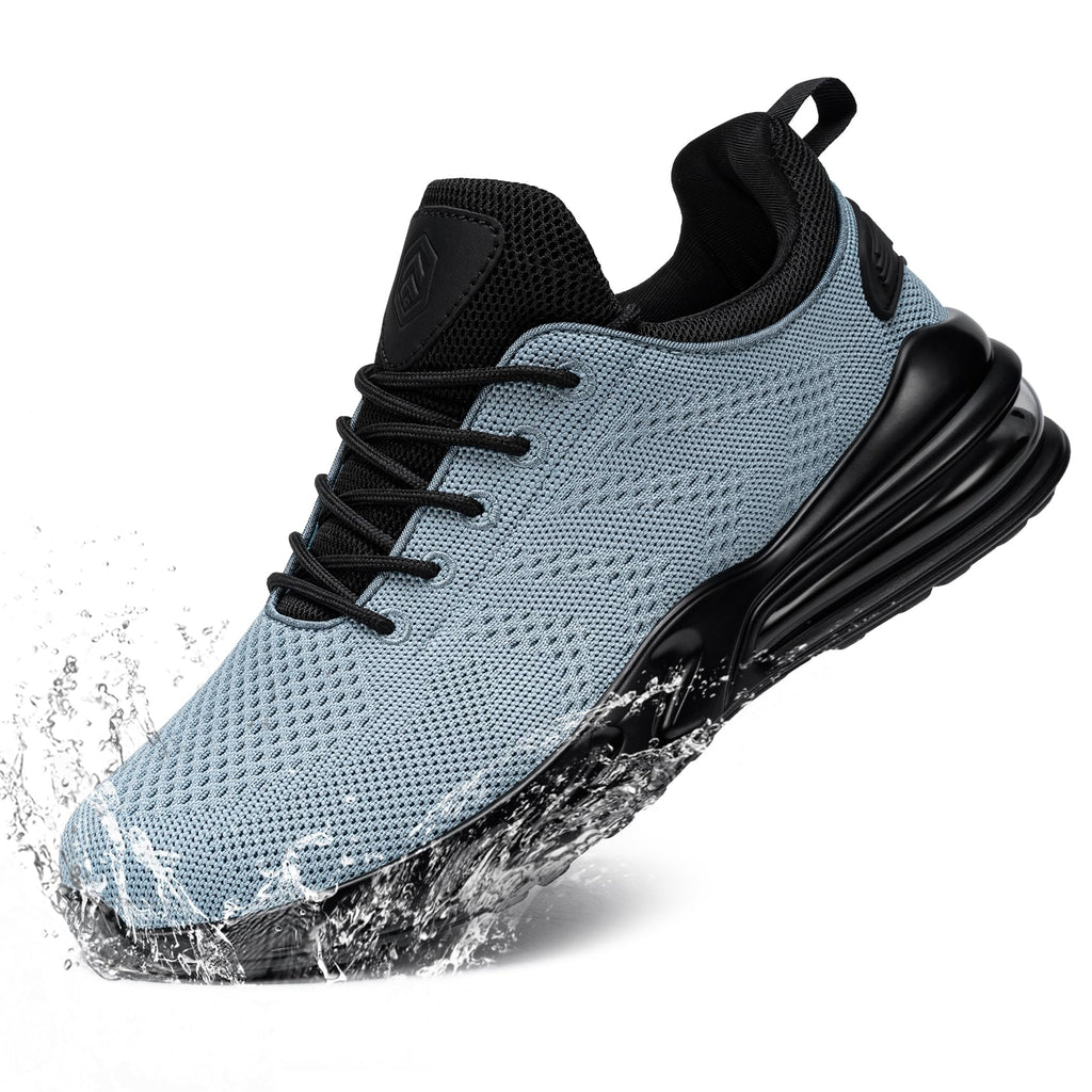 LARNMERN Men Non Slip Work Sneakers Water Resistant Food Service Zapatos Trabajo Antideslizantes Walking Shoes Waterproof Shoes Slip-on