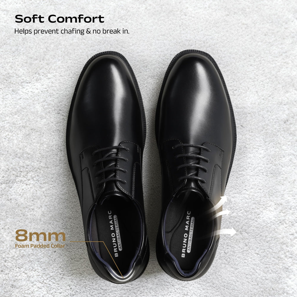 Bruno Marc Men's Dress Oxford Shoes Classic Uniform Lace Up Formal Non Slip Shoes 2.0