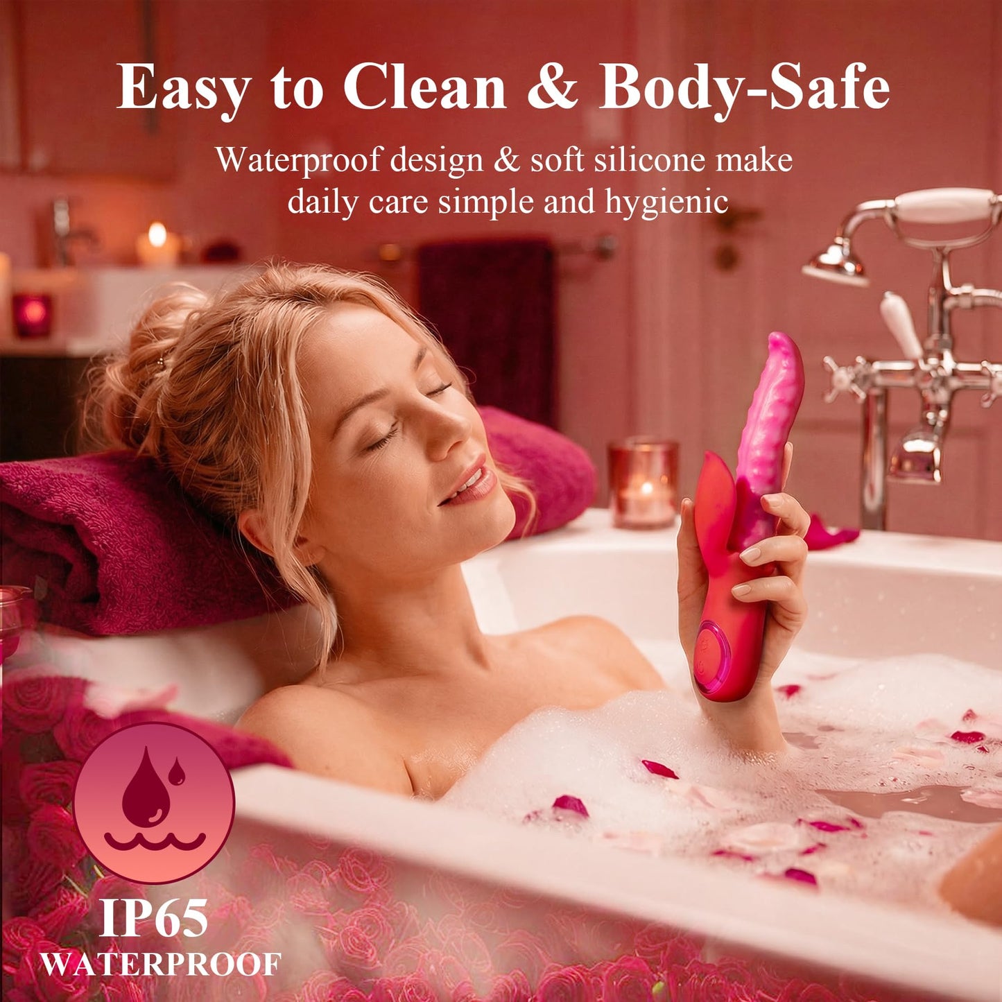 Vibrator Adult Sex Toys Dildo - Deep Wriggle Prolonged Pleasure Tongue Licking Vibrators with 10 Undulating & 10 Clit Vibration, Female G spot Nipple Toy Teasing Stimulator for Women Couple Games