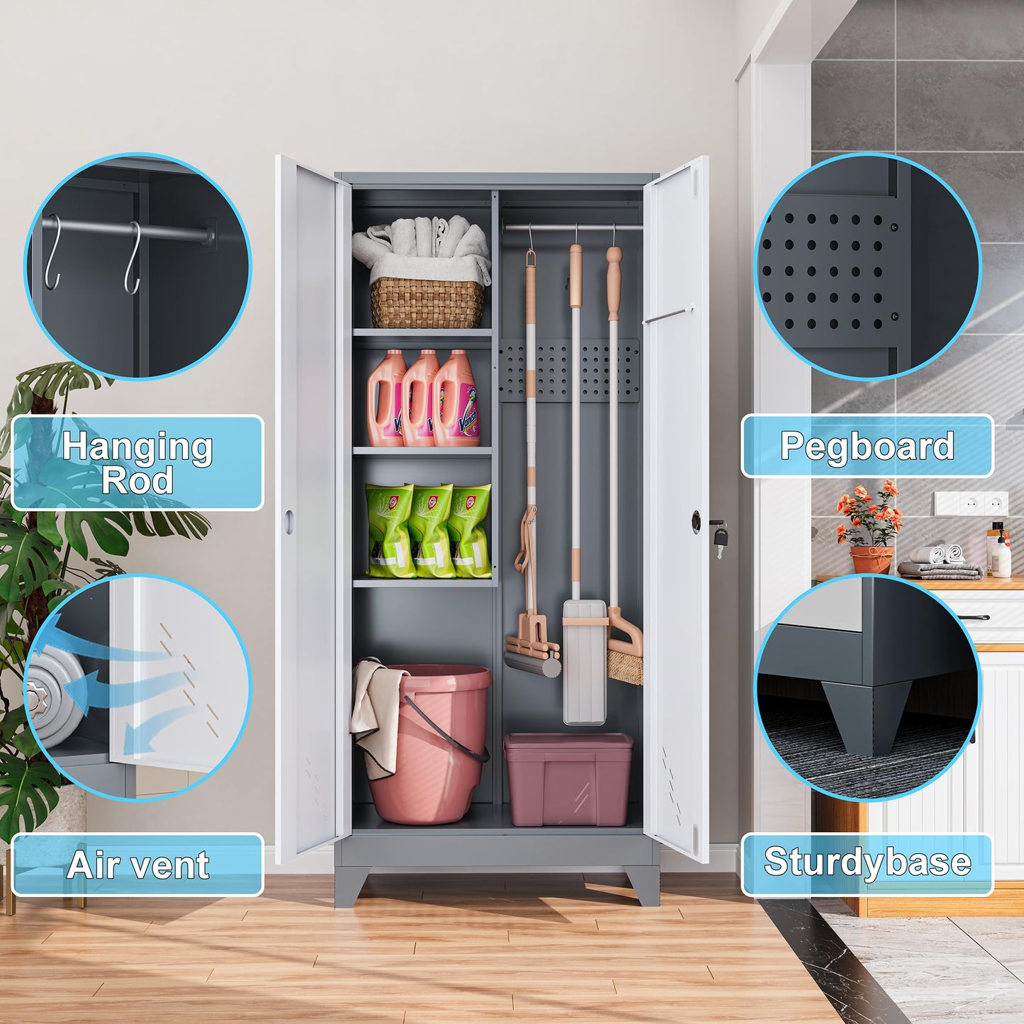 LyAosdFu Metal Storage Cabinet