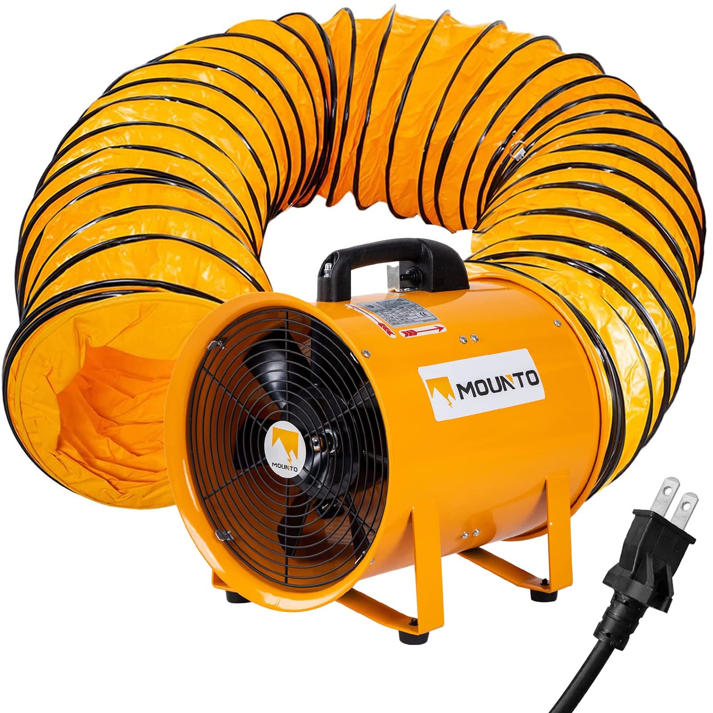MOUNTO Combo Heavy Duty Cylinder Fan with 25-Foot Vinyl Hose