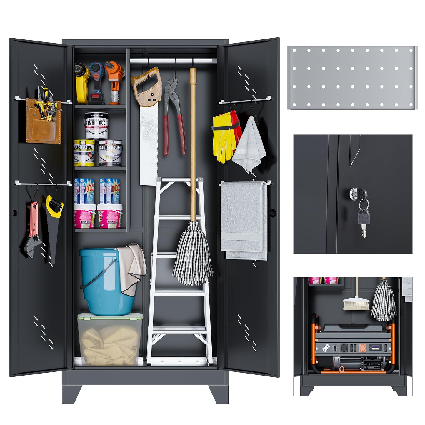 LyAosdFu Metal Storage Cabinet