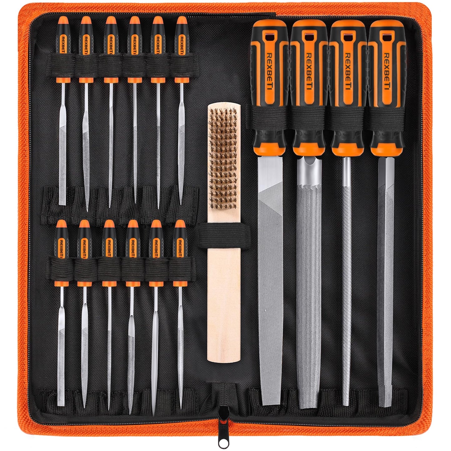 REXBETI Metal File Set, Premium Grade T12 Drop Forged Alloy Steel