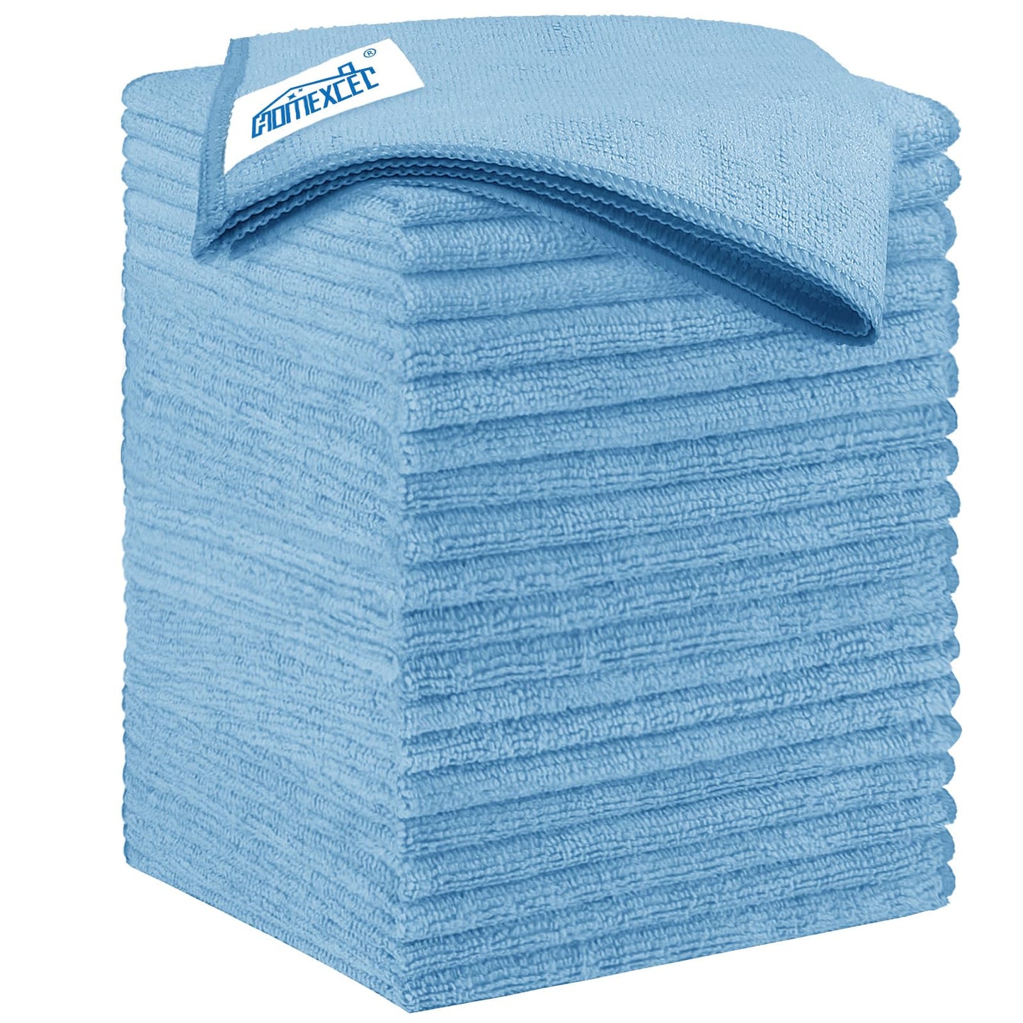 HOMEXCEL Microfiber Cleaning Cloth, Premium Microfiber Towels for Cars, Lint Free, Scratch-Free, Highly Absorbent, Reusable Cleaning Rags for Car, Household, Kitchen, Window