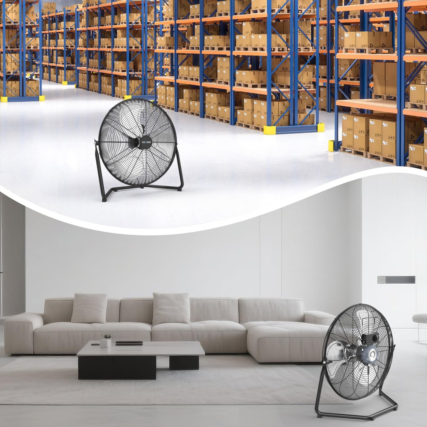 CCGIRU Industrial Floor Fan Shop Fan Heavy Duty