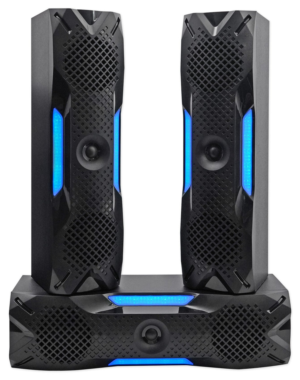 Rockville HTS56 1000W 5.1 Channel Home Theater System, Bluetooth, USB, 8" Subwoofer, LED Light Effects, Remote Control, Optical Input, for Movies, Music & Karaoke