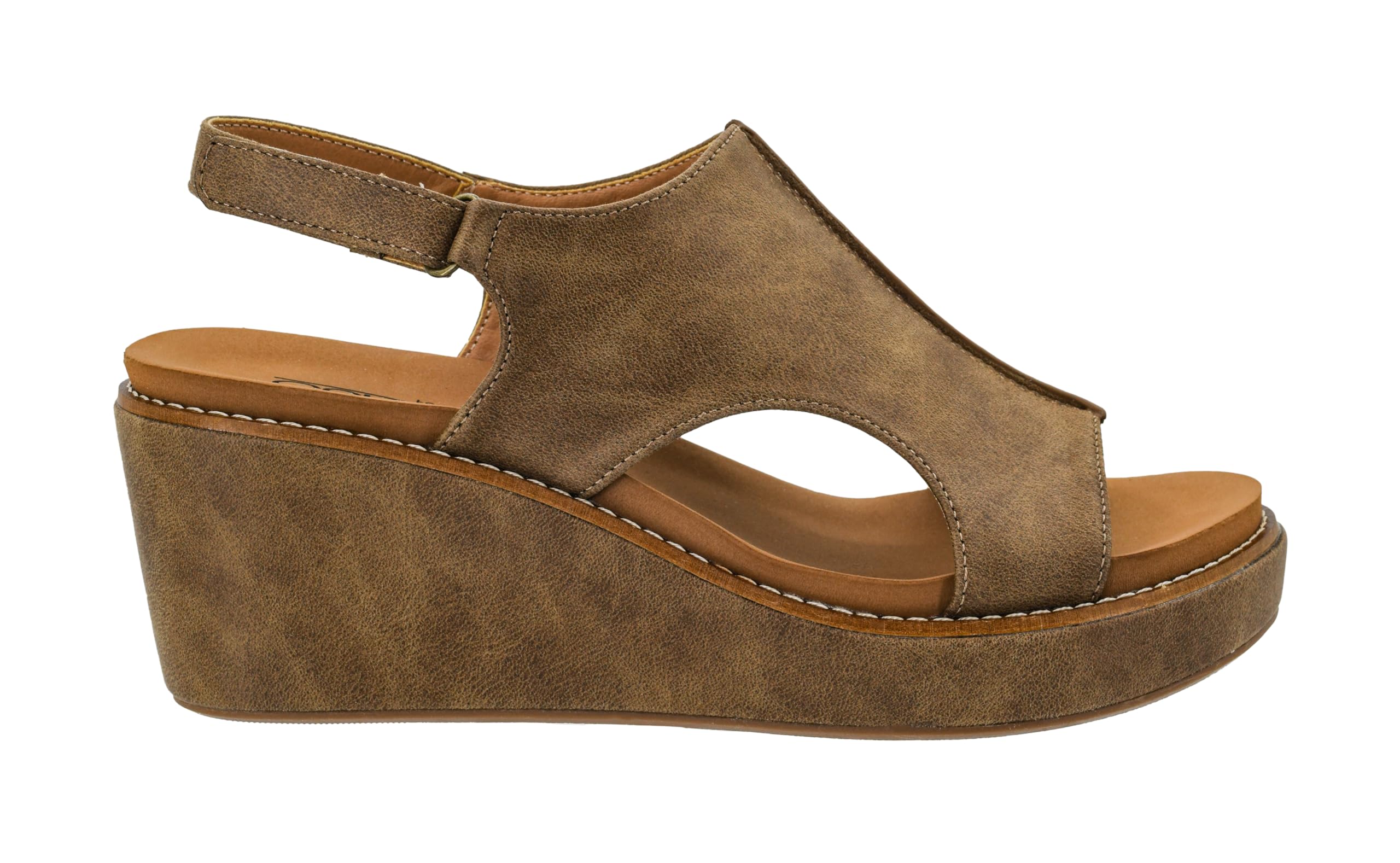 Corkys Footwear Womens Carley Wedges, Featuring Corkys EVA Foam Cushioned Insoles, A 2.5 Inch Heel, Lightweight For All Day Wear, And Hook And Loop Closure
