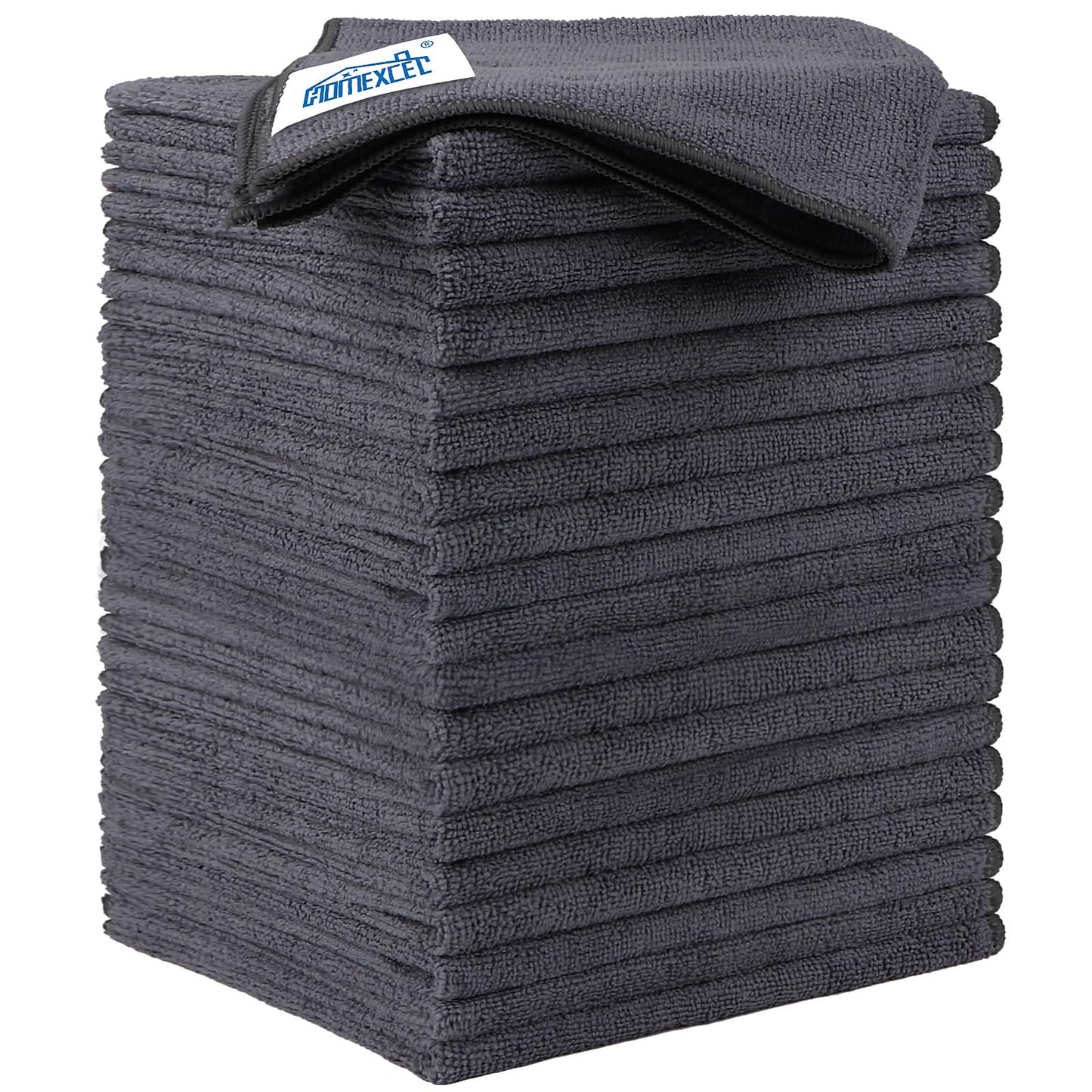 HOMEXCEL Microfiber Cleaning Cloth, Premium Microfiber Towels for Cars, Lint Free, Scratch-Free, Highly Absorbent, Reusable Cleaning Rags for Car, Household, Kitchen, Window
