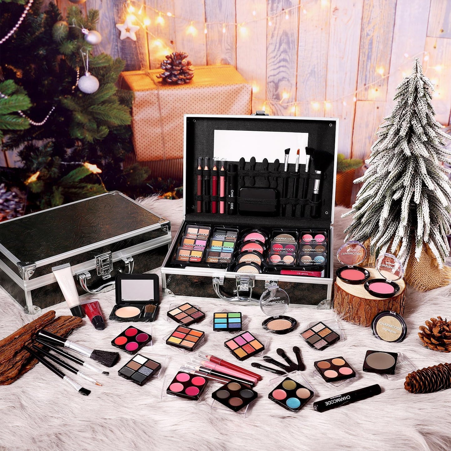 Complete Beauty Train Case with Makeup Kit