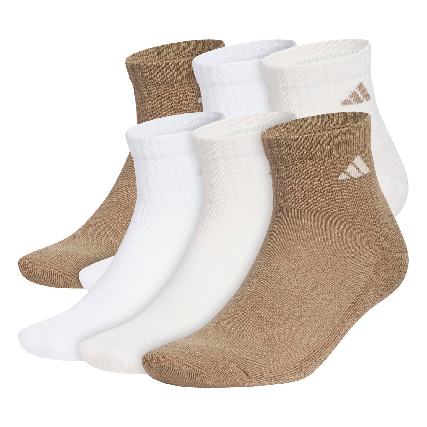 adidas Men's Athletic Cushioned 6-Pack Quarter
